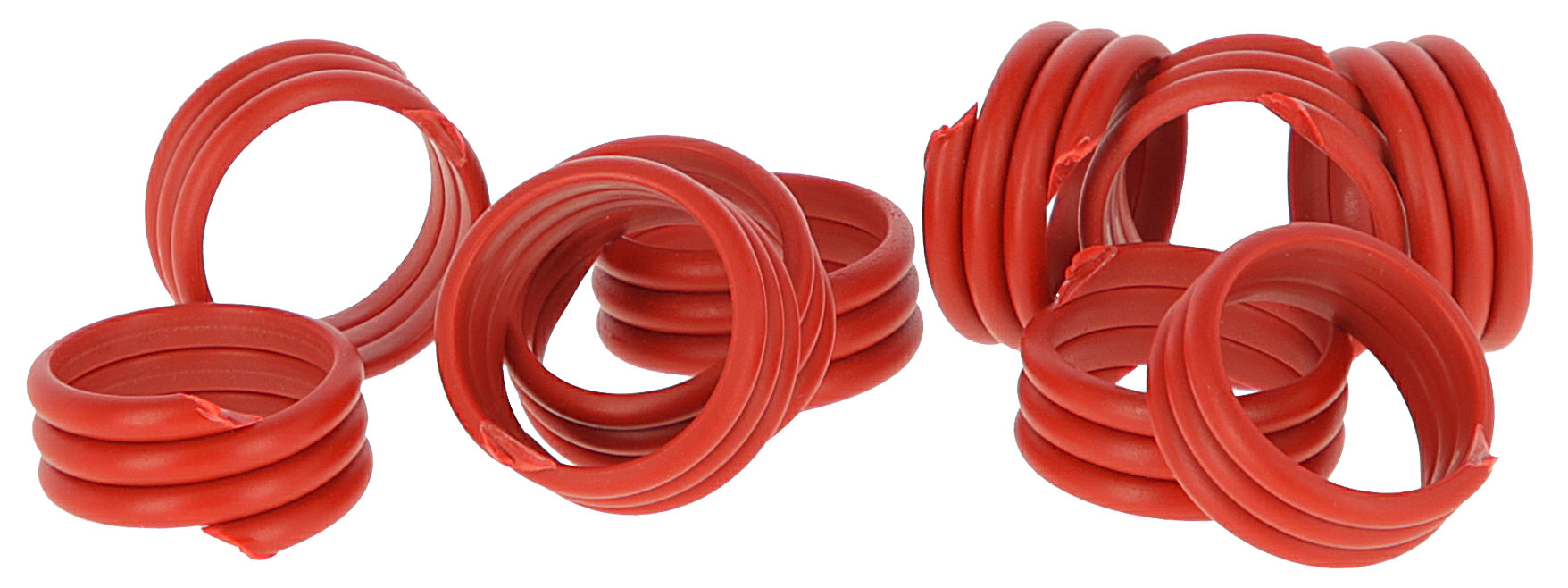 Kerbl Spiralringe, 16 mm, rot, 20 St. im Pack