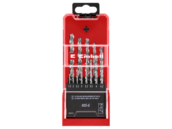Einhell HSS-G Metallbohrer-Kassette, hochglanzpoliert, Ø 1,5-6,5 mm Einhell HSS-G Metallbohrer-Kassette, hochglanzpoliert, Ø 1,5-6,5 mm