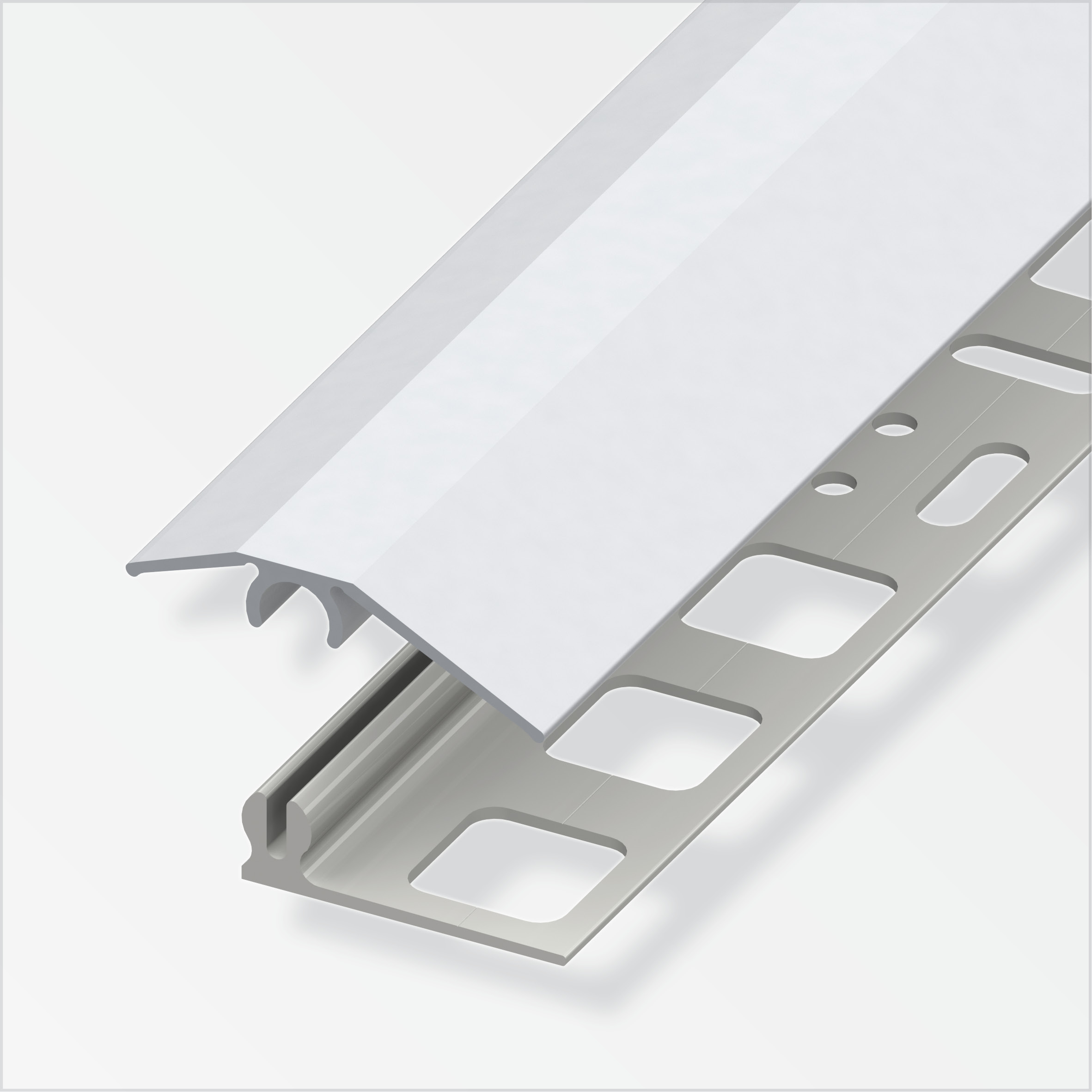 635652_Niveauausgleichs-Profil Alfer clipstech®-mini-Komplett-Set, 31 mm, silber