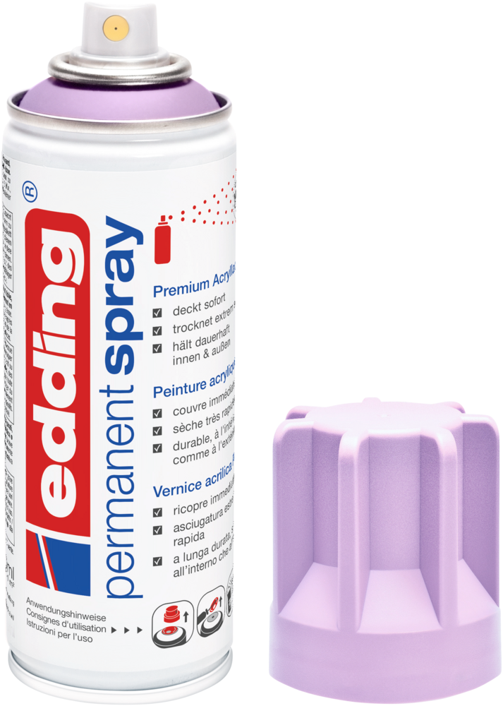 Edding 5200 Permanentspray Premium Acryllack light lavender matt Edding 5200 Permanentspray Premium Acryllack light lavender matt