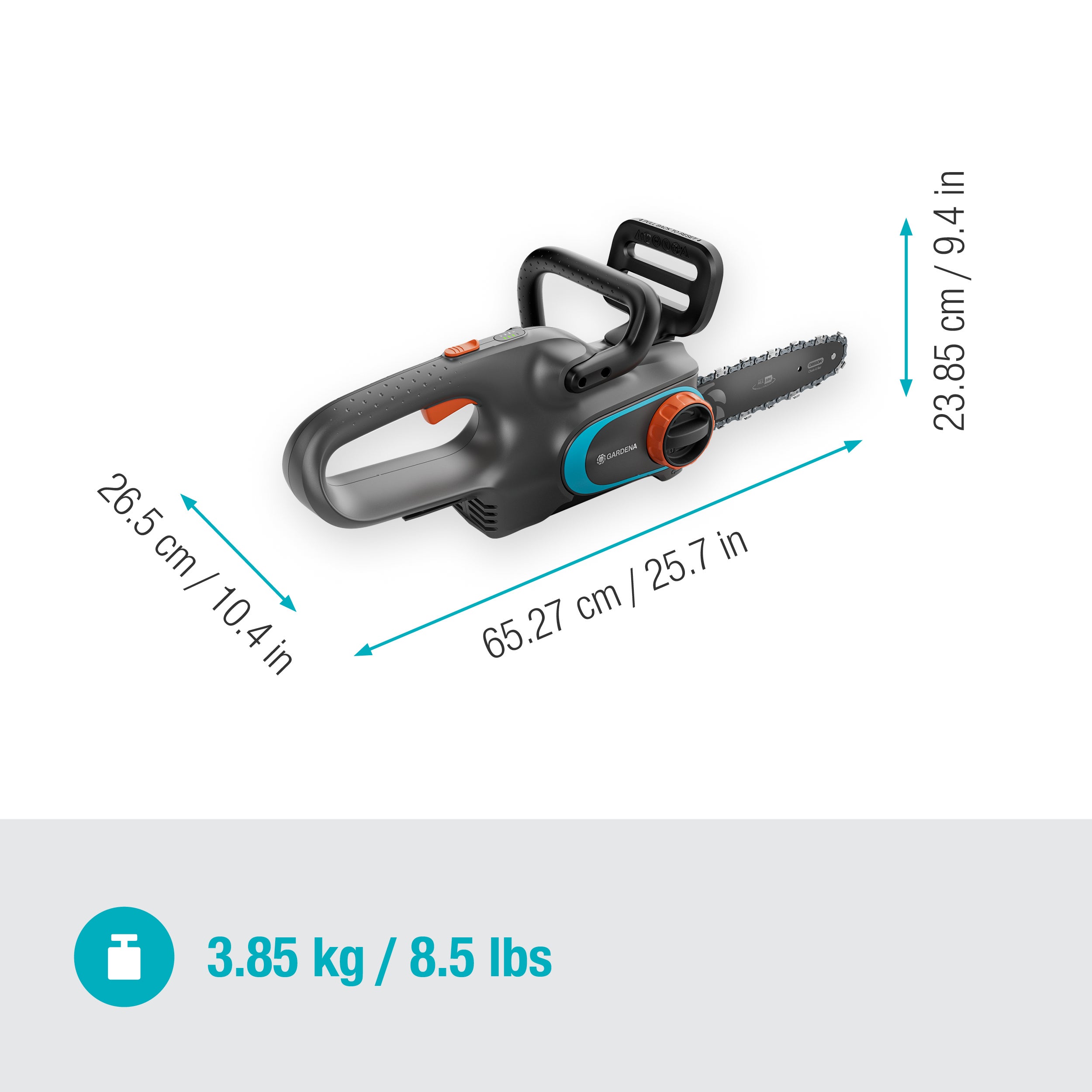 Gardena Akku-Kettensäge PowerSaw 250/18V P4A solo Gardena Akku-Kettensäge PowerSaw 250/18V P4A solo