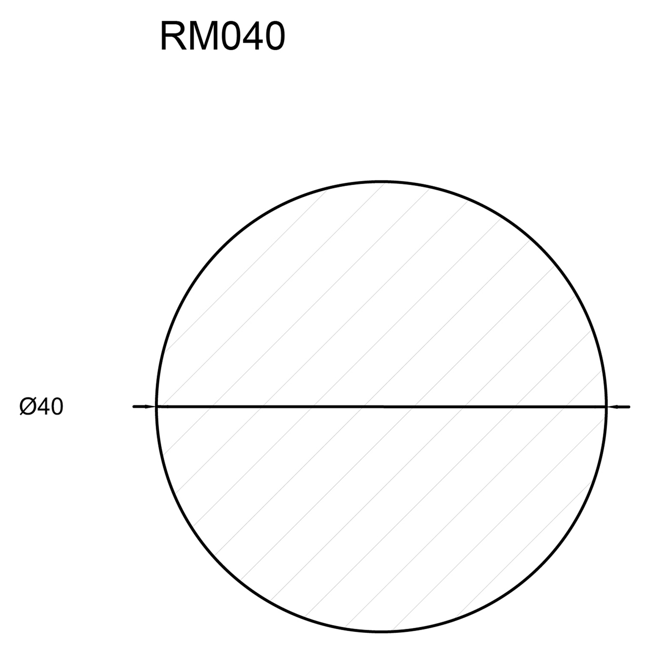 544217-Querschnitt Neuhofer Rundstab, 4 cm