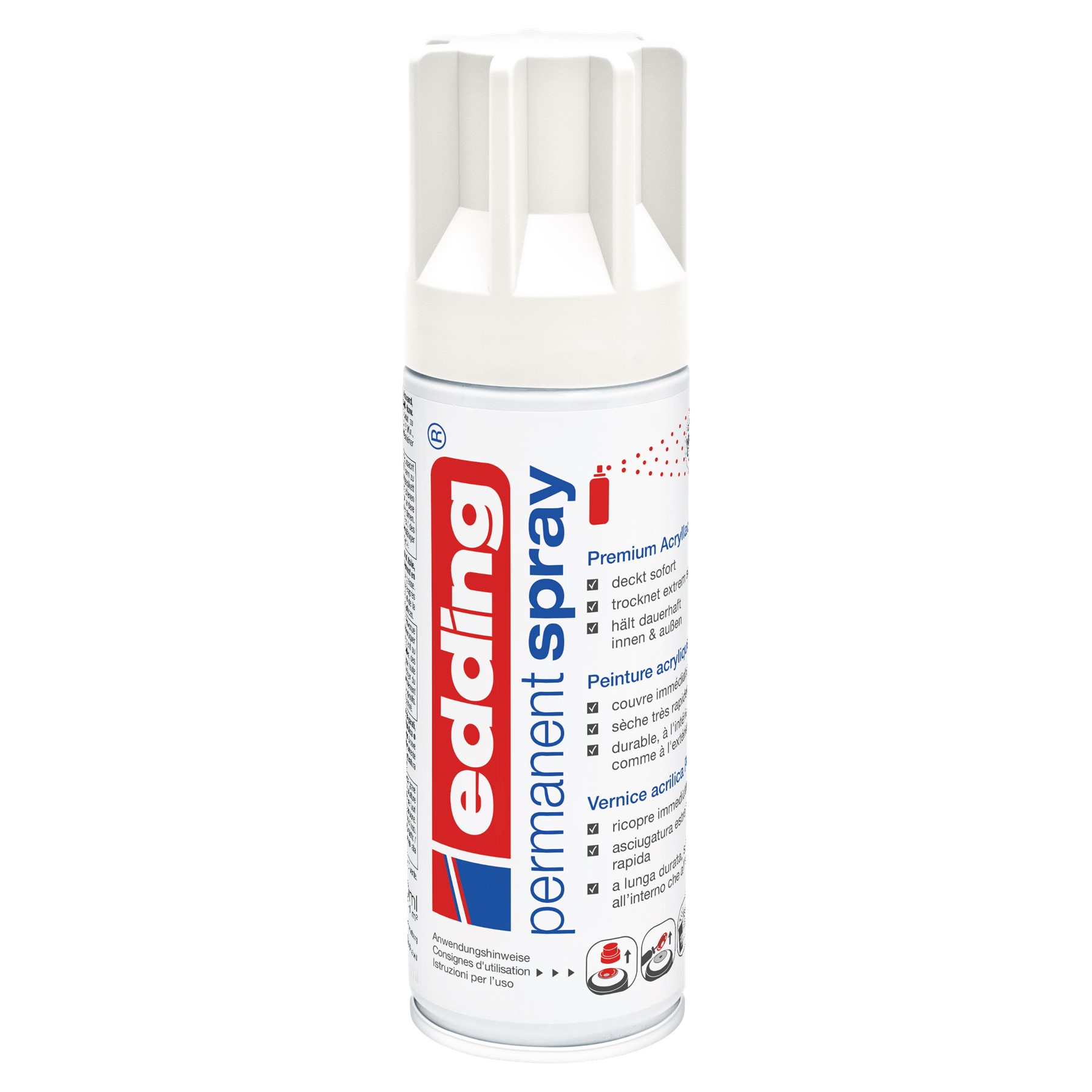 Edding Permanentspray 5200, verkehrsweiß