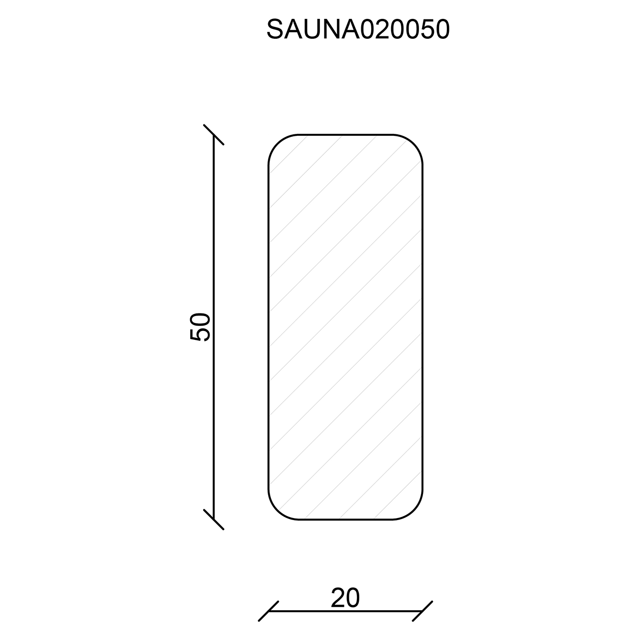 544306-Querschnitt Neuhofer Saunaleiste, Fichte/Kiefer roh