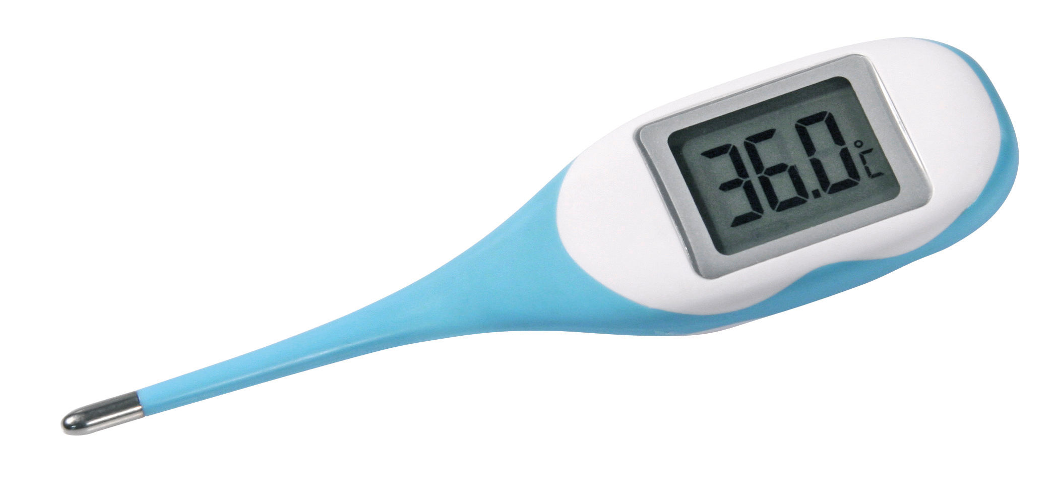 Kerbl Fieberthermometer, wasserfest, flexible Sonde, großes Display