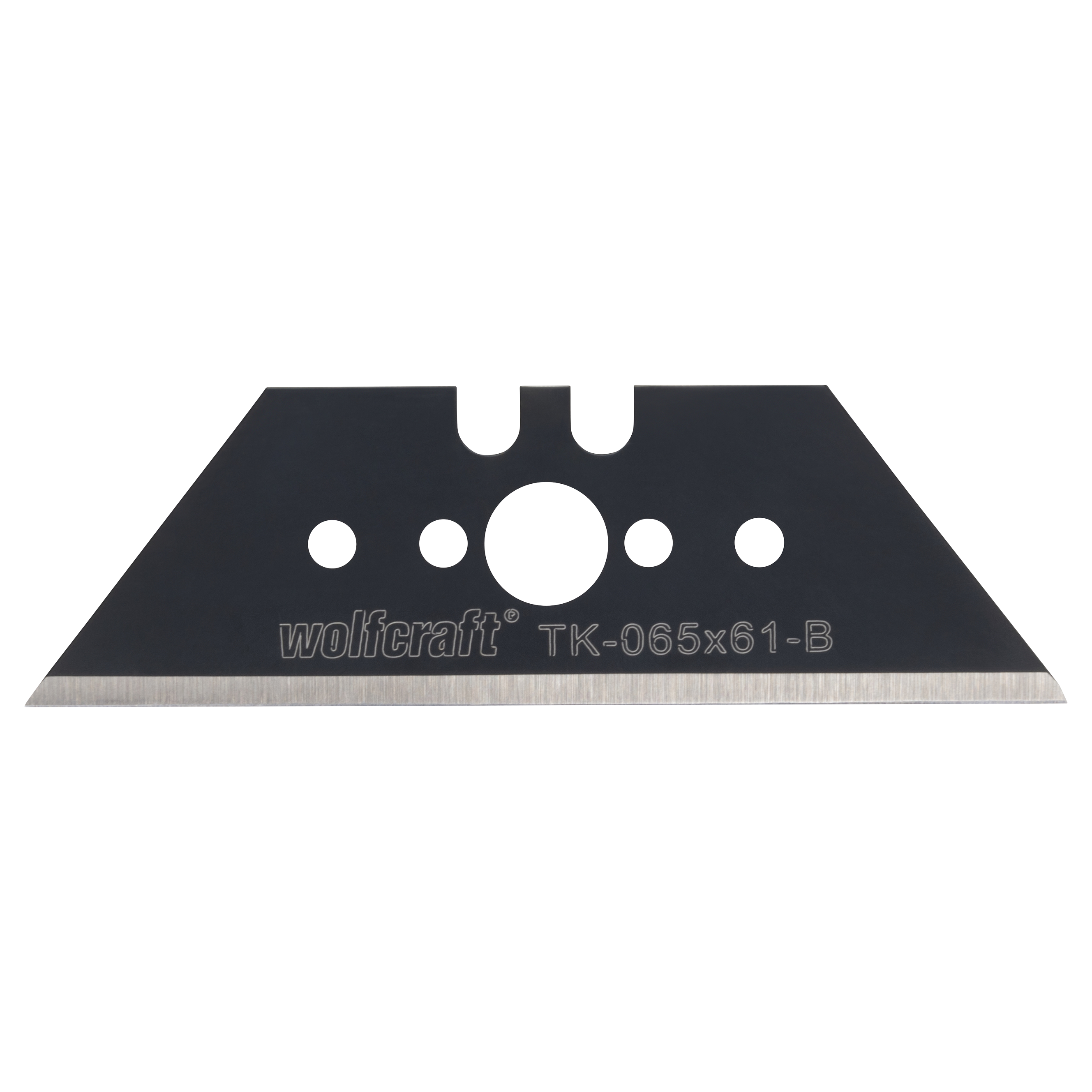 wolfcraft Trapezklinge Profi-Sharp 0,65 x 61 mm, schwarz