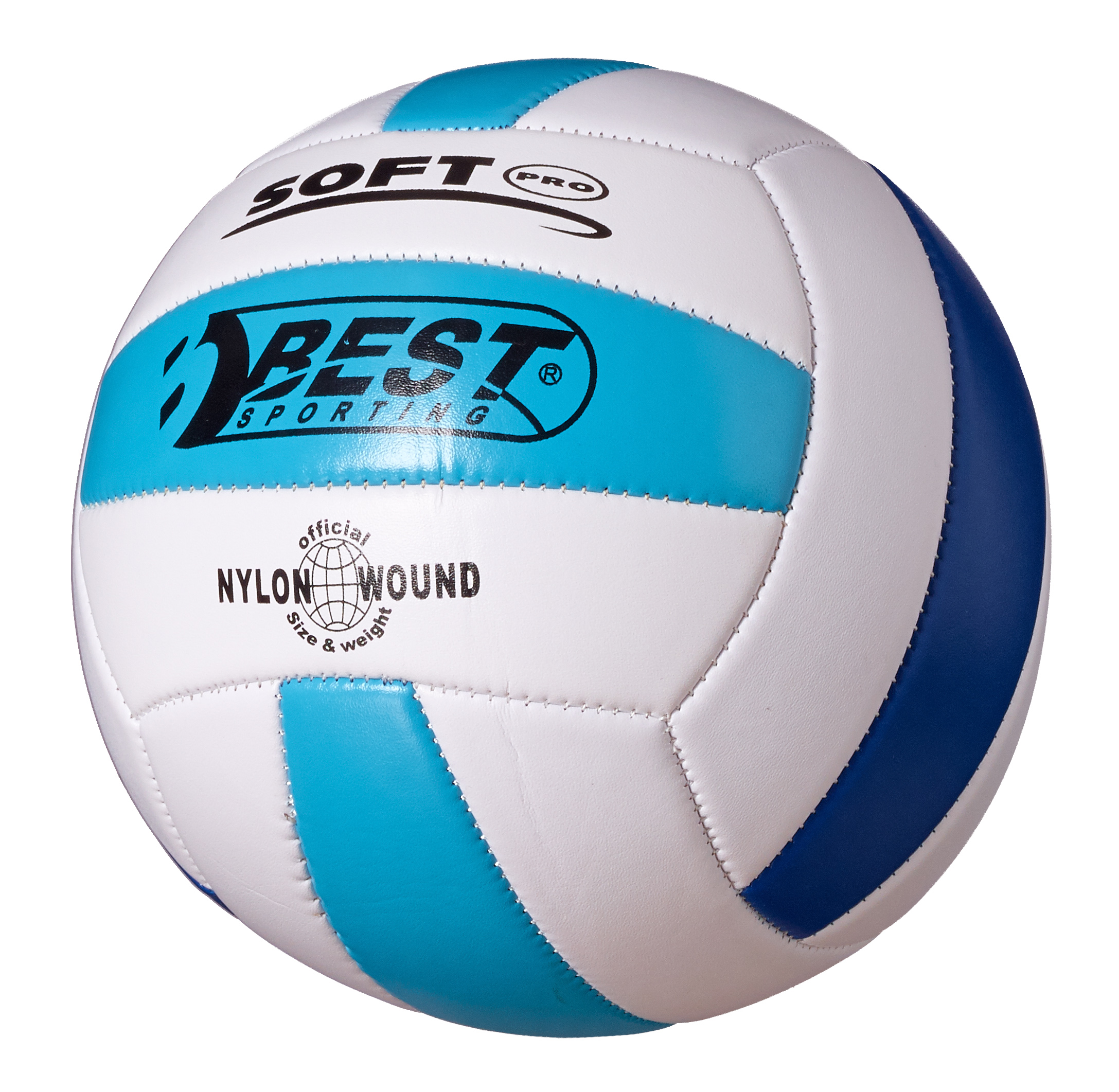 Best Volleyball Soft-Touch, weiß/hellblau