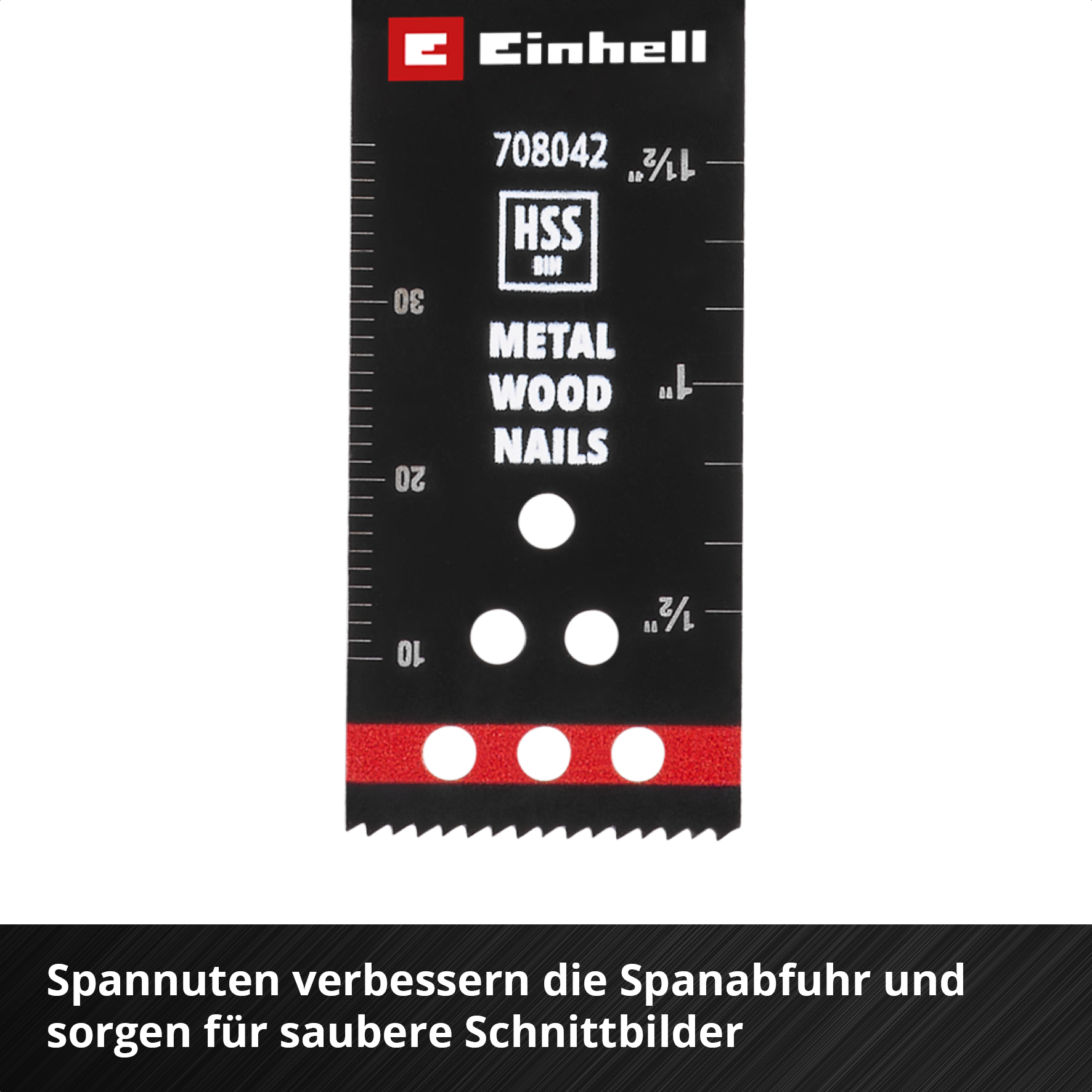 Einhell HSS-BiM-Tauchsägeblatt mit Universalaufnahme, gerade, 22 x 48 mm