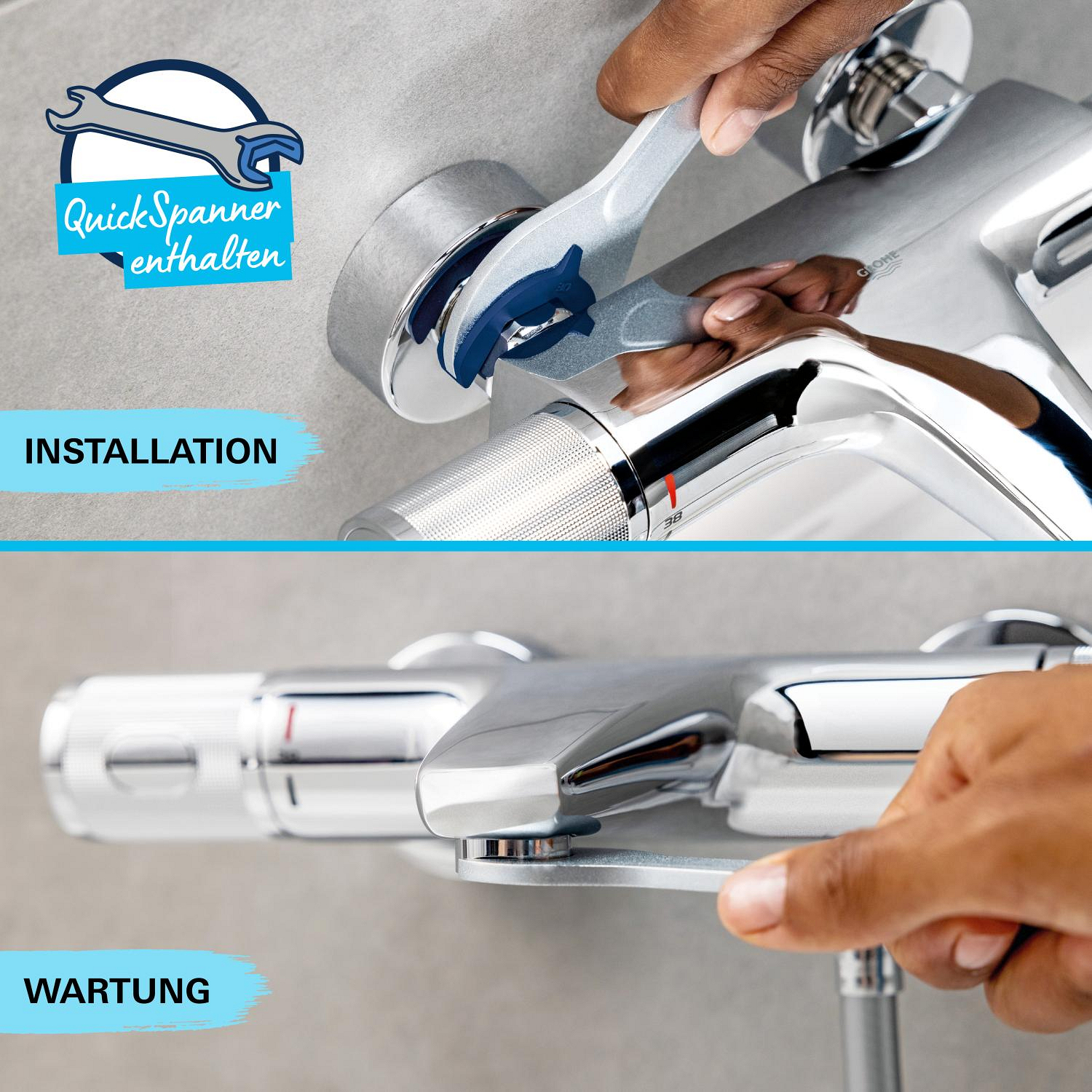 Grohe Start Einhand-Wannenbatterie, 1/2" Grohe Start Einhand-Wannenbatterie, 1/2"