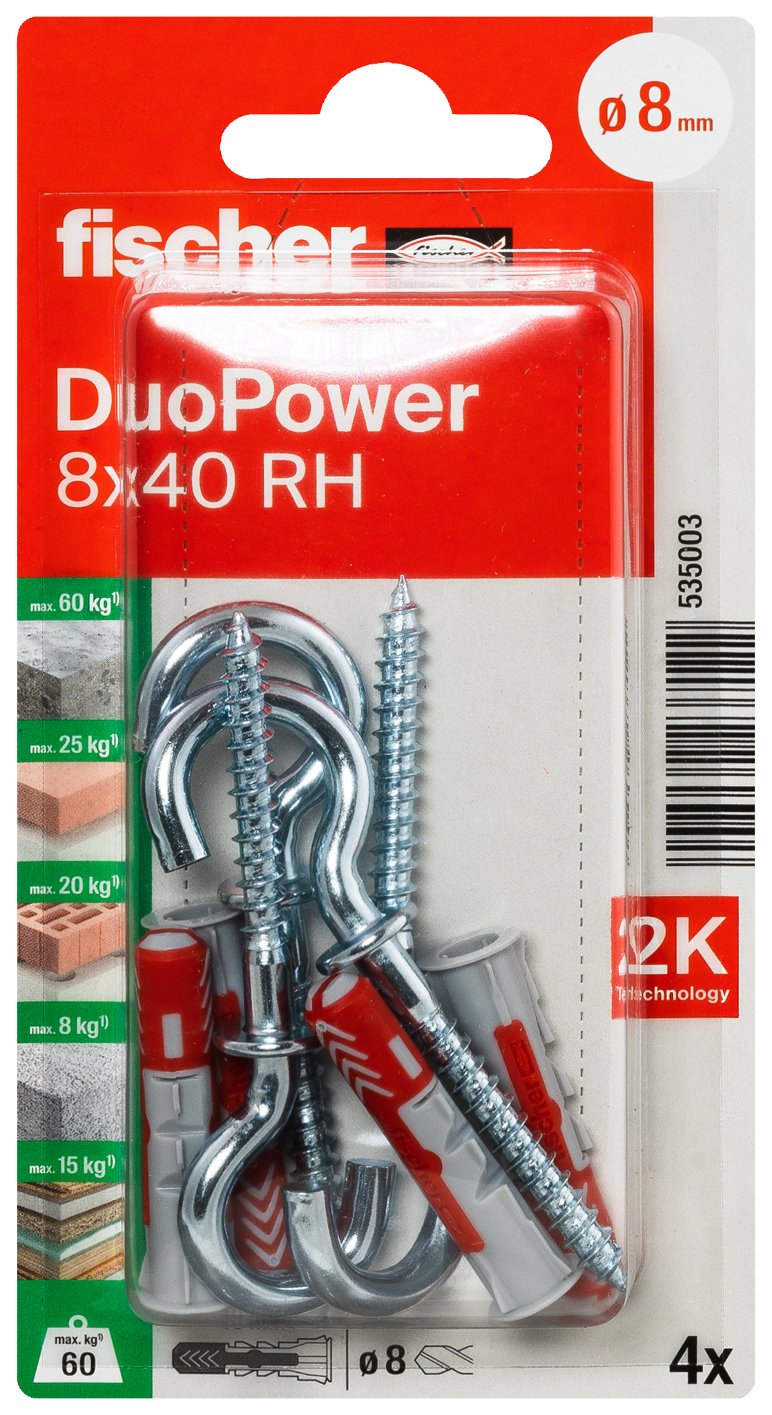 fischer DuoPower Universaldübel 8 x 40 RH K (4)