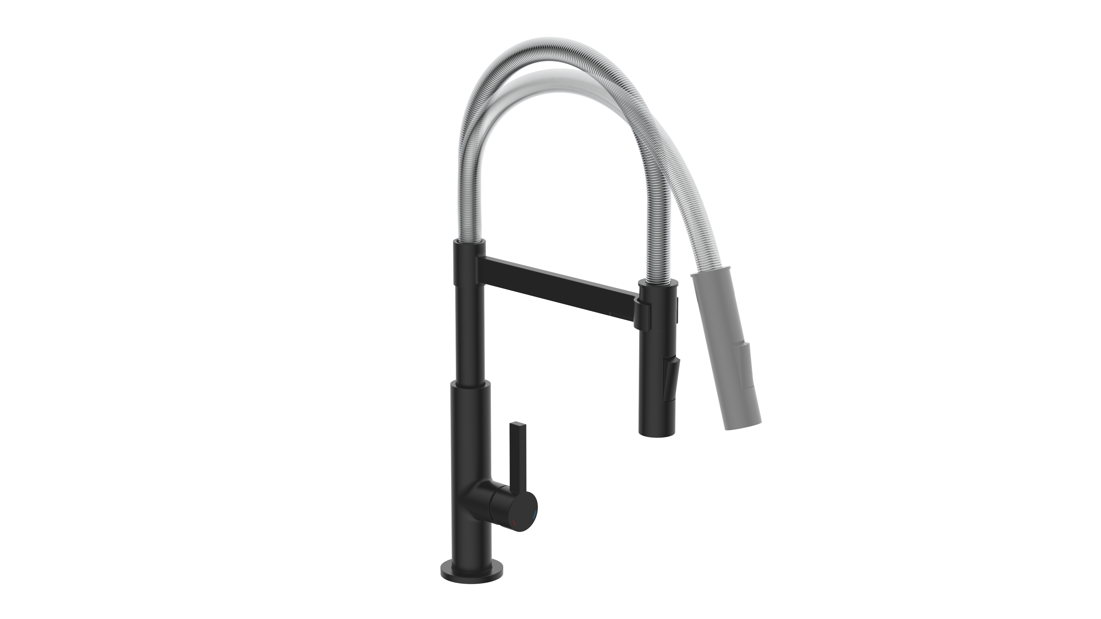 Schütte Spiralfeder Spültischarmatur Miami, Chrom/Schwarz matt Schütte Spiralfeder Spültischarmatur Miami, Chrom/Schwarz matt