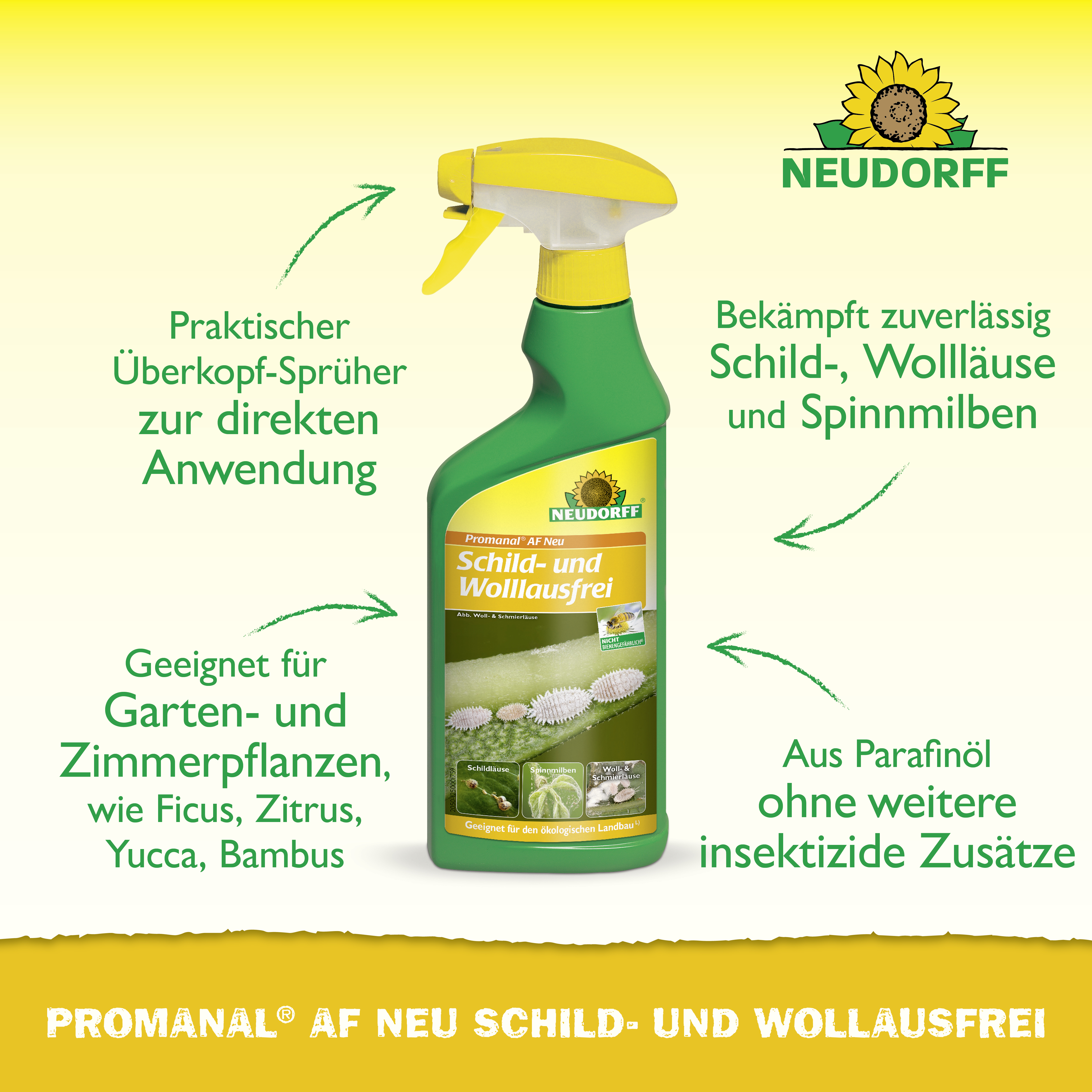 Neudorff Promanal AF Neu Schild- und Wolllausfrei, 500 ml