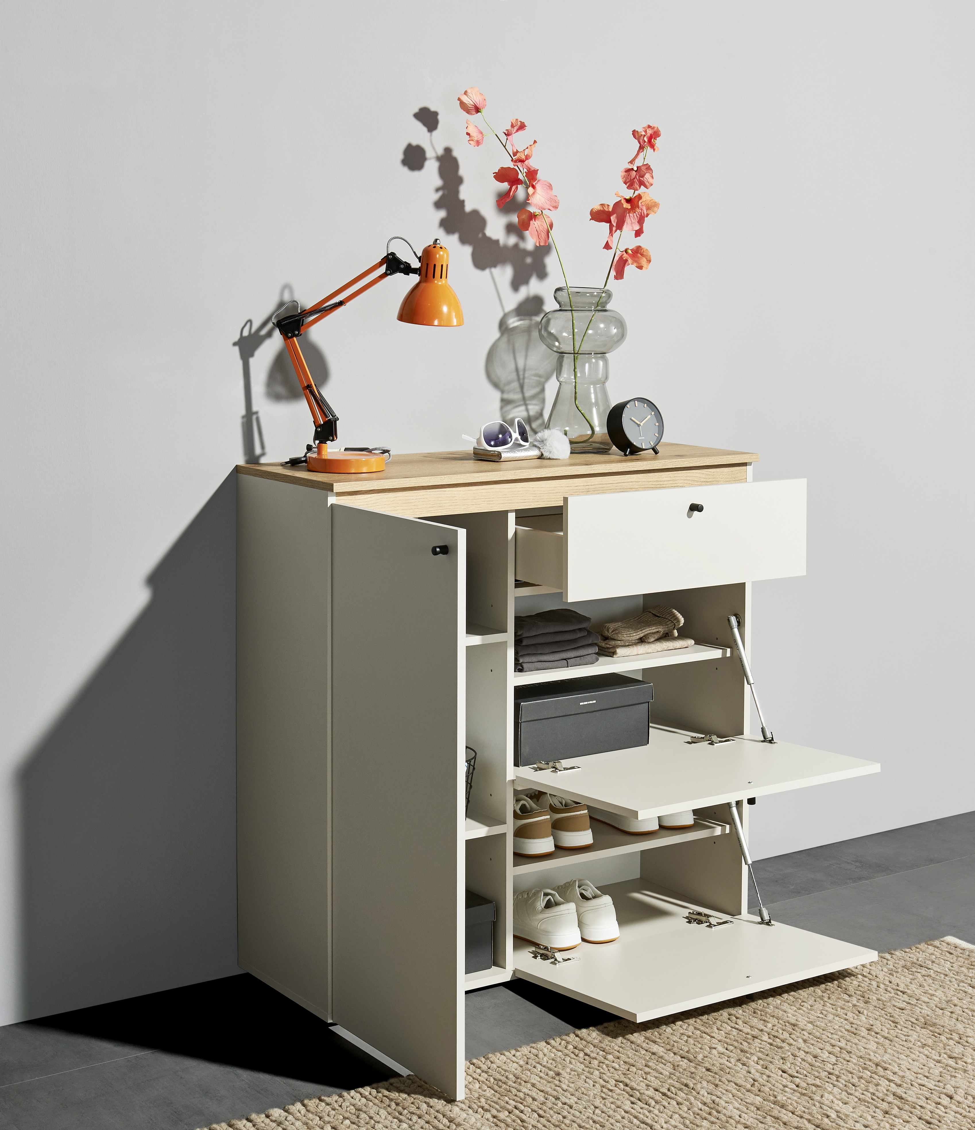 Bega Schuhkommode Lime, B/H/T ca. 102 x 100 x 38 cm