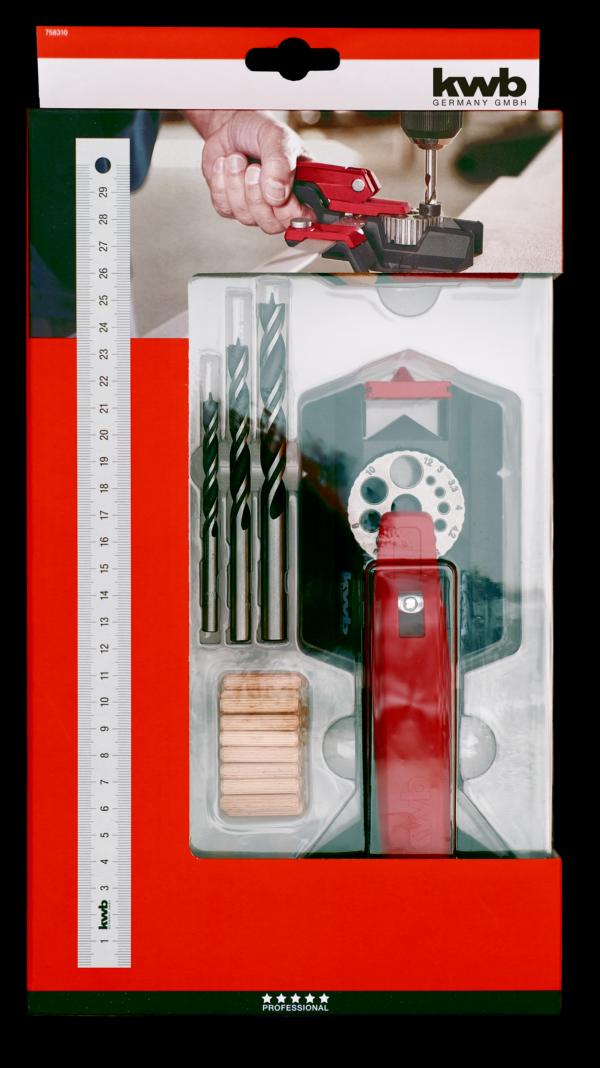 758310-300 Kwb Dübelprofi Universelle Dübel- & Bohrlehre