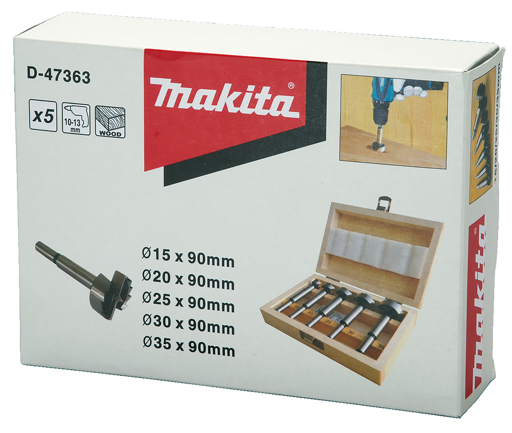 Makita Forstnerbohrer-Set, 5-tlg. Makita Forstnerbohrer-Set, 5-tlg.