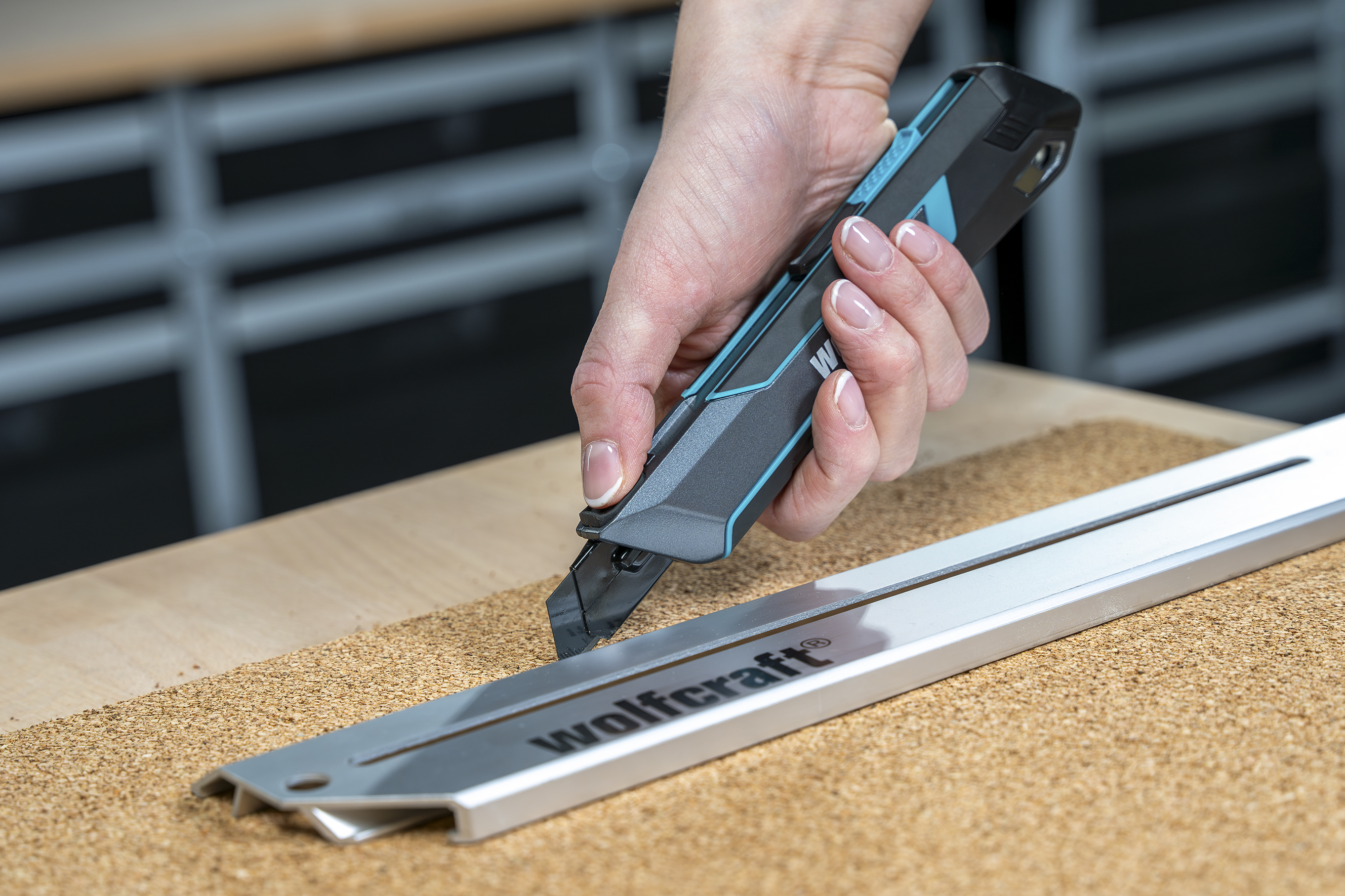 wolfcraft Abbrechklingen-Messer PRO SAFETY, 18 mm