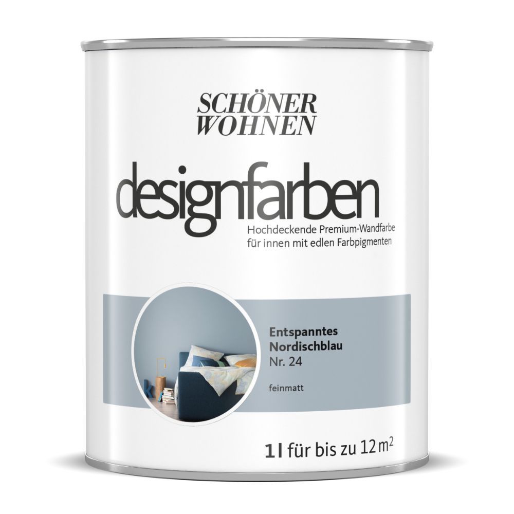 Schöner Wohnen Designfarbe, entspanntes nordischblau, 1L