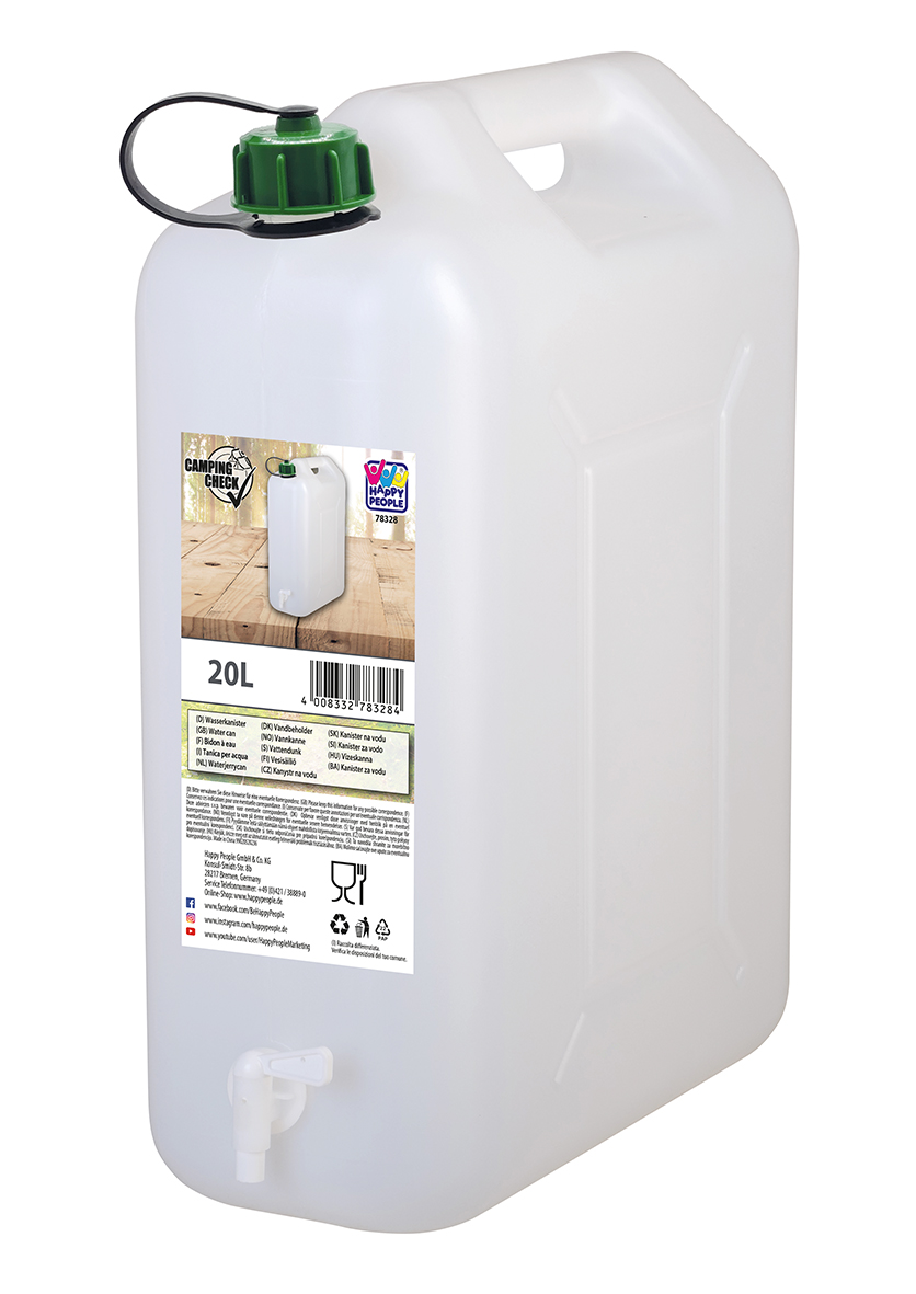 Happy Wasserkanister Kunststoff, 20 L Happy Wasserkanister Kunststoff, 20 L