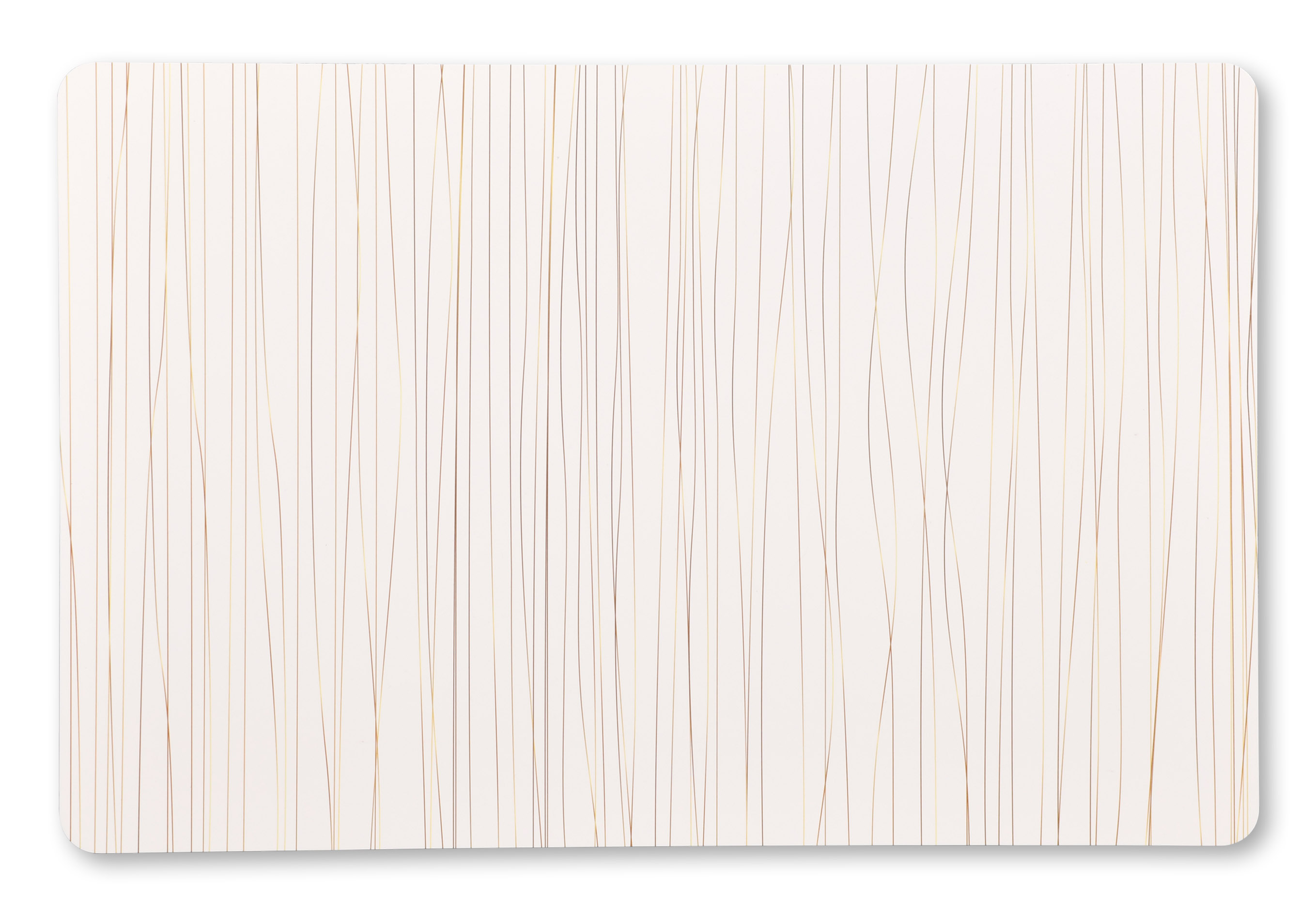 Kesper Platzset, weiß/gold, 43,5 x 28 x 0,1 cm