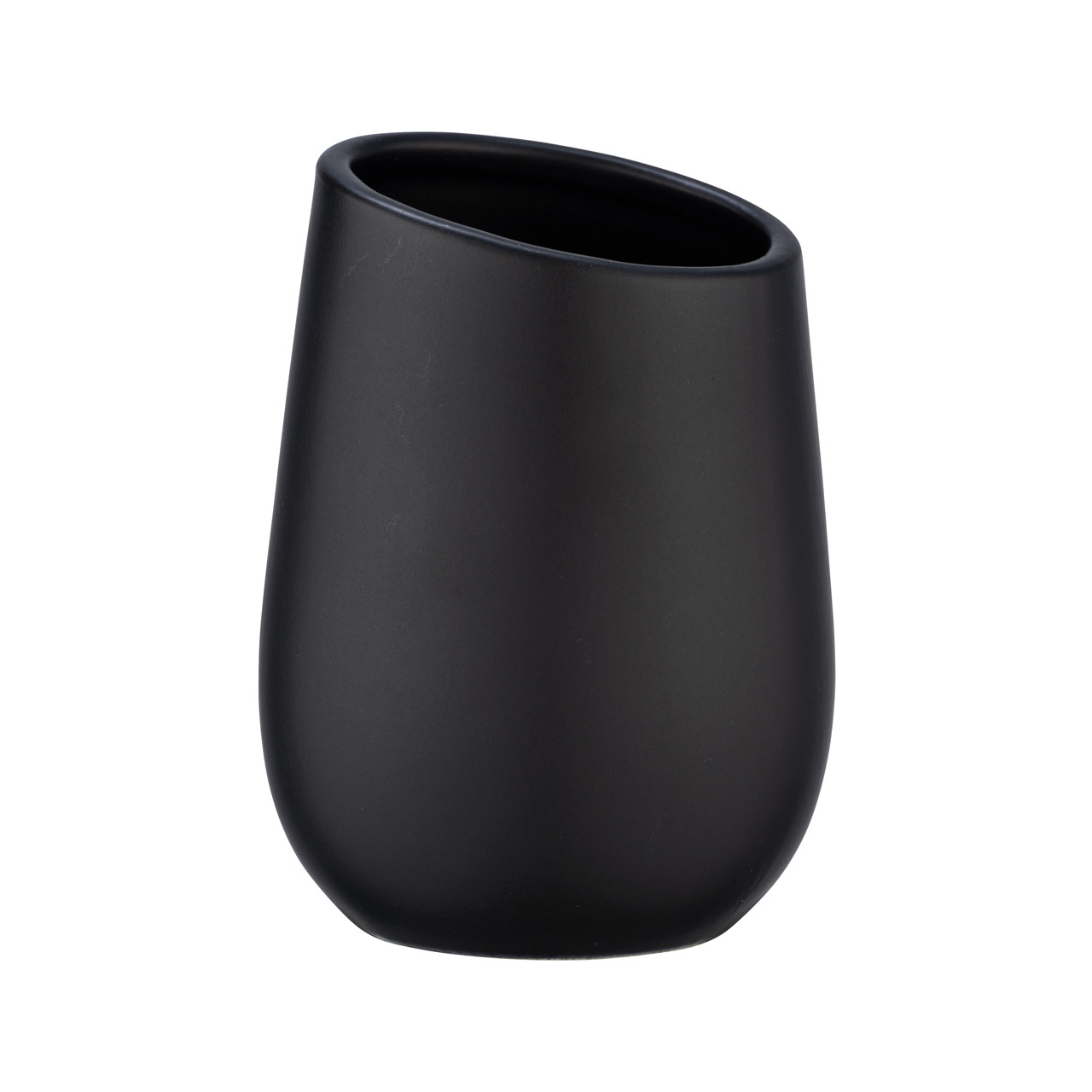 733723-Keramik-Zahnputzbecher-Mod-Badi-schwarz_FS_03 WENKO KERAMIK ZAHNPUTZBECHER BADI SCHWAR