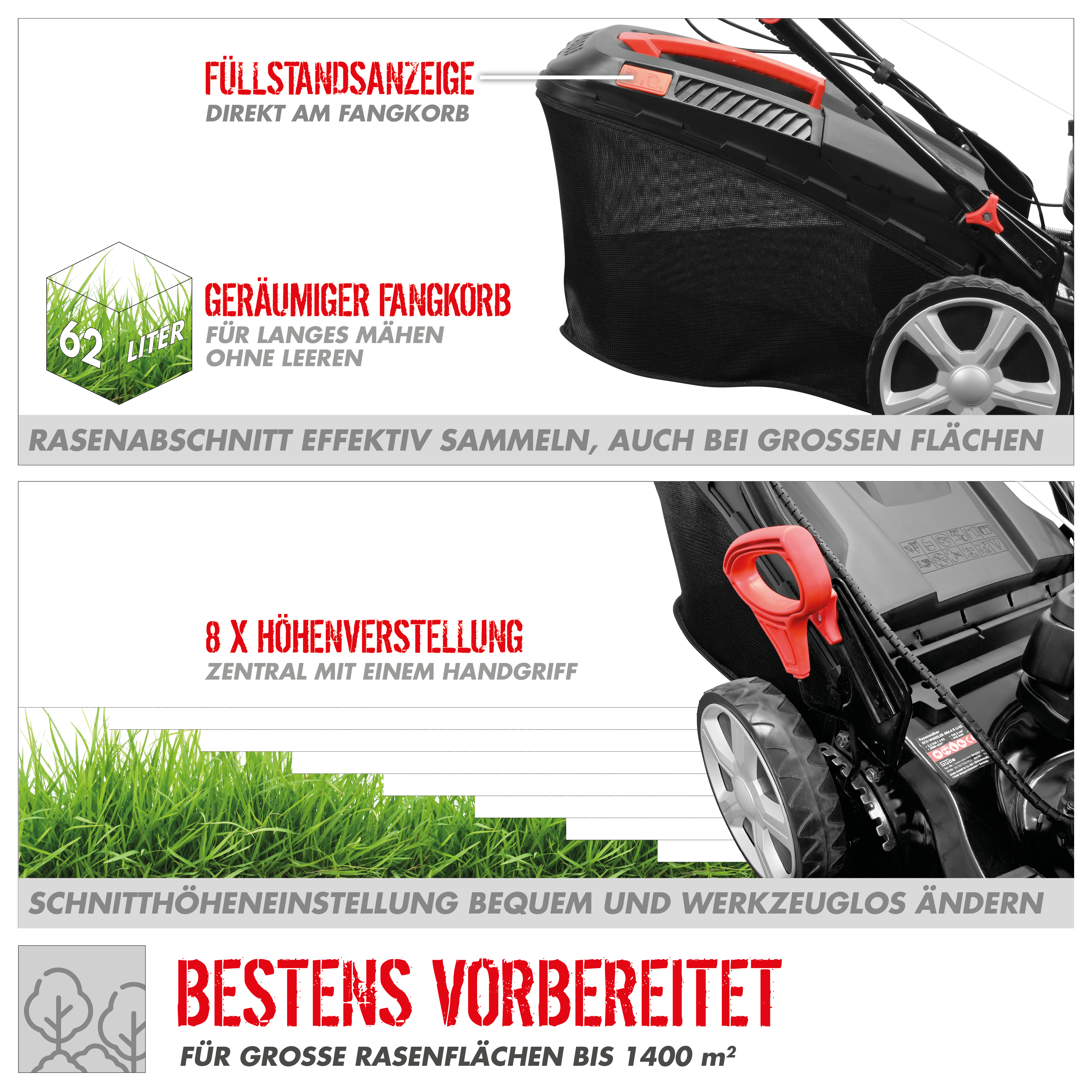 Güde Rasenmäher ECO WHEELER 464.4 R LI-ES Güde Rasenmäher ECO WHEELER 464.4 R LI-ES