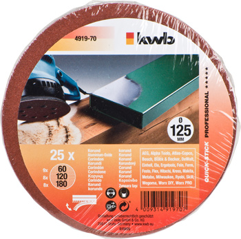 491970-300 Kwb Haft-Schleifscheiben, 125 mm