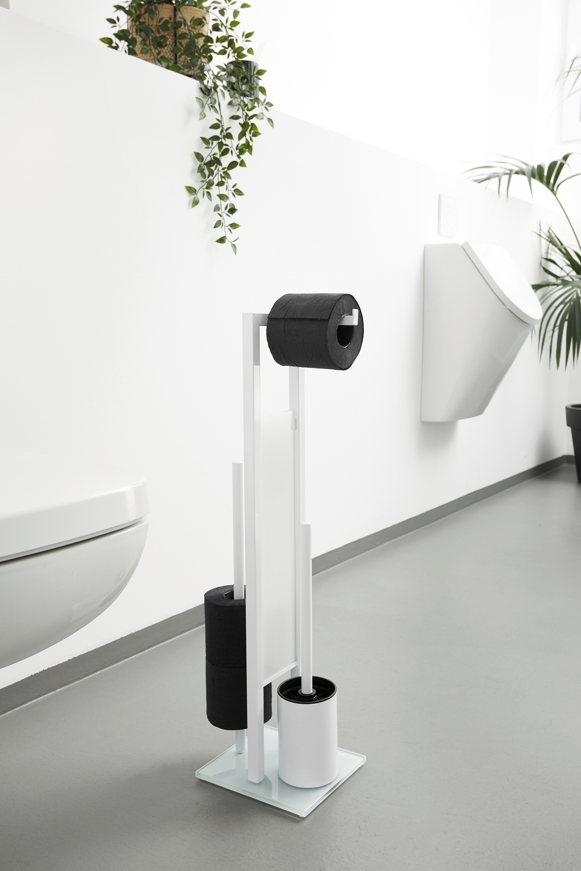 Wenko Stand WC-Garnitur Rivalta, weiß Wenko Stand WC-Garnitur Rivalta, weiß