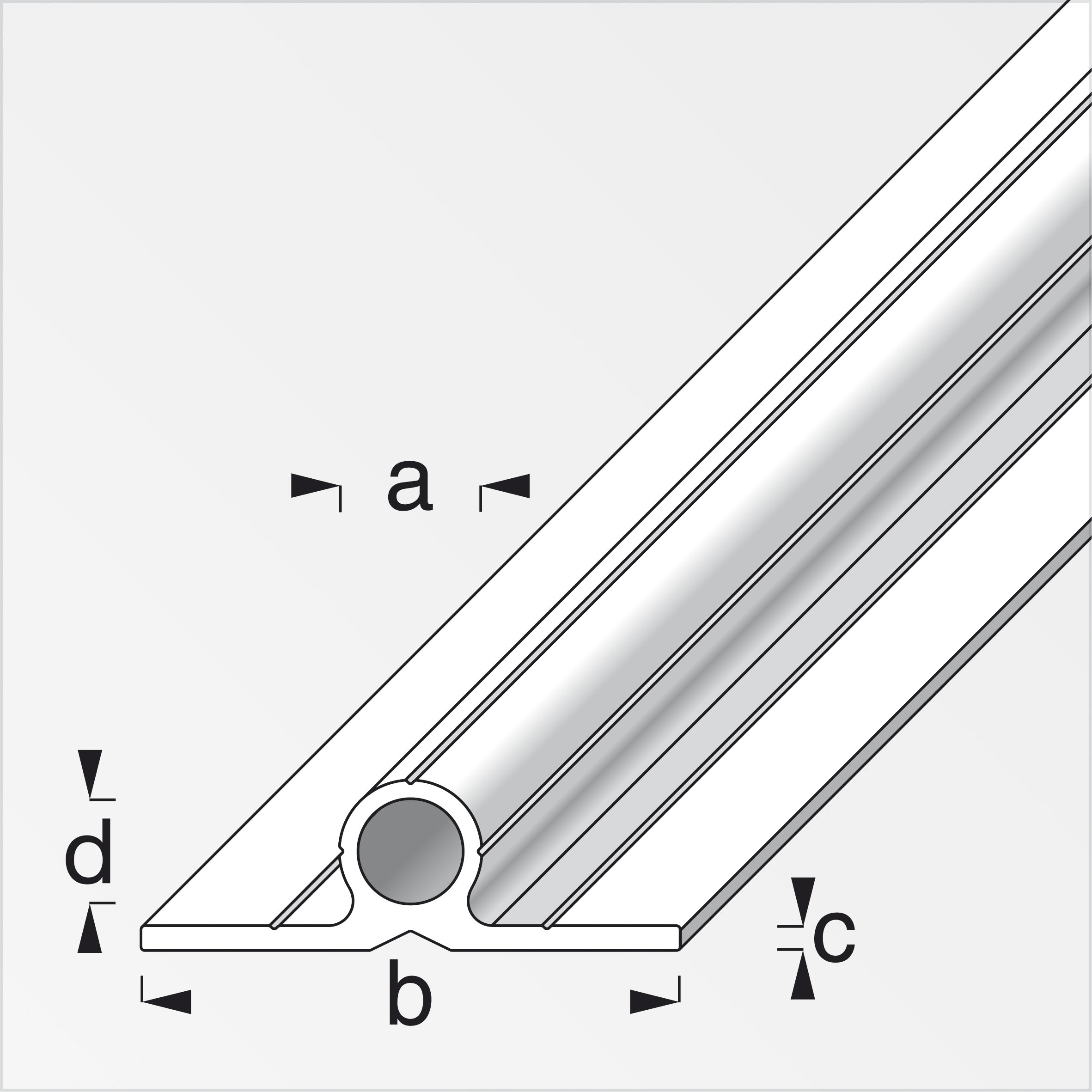 Alfer Scharnier -und Lagerprofil, M8 Alfer Scharnier -und Lagerprofil, M8