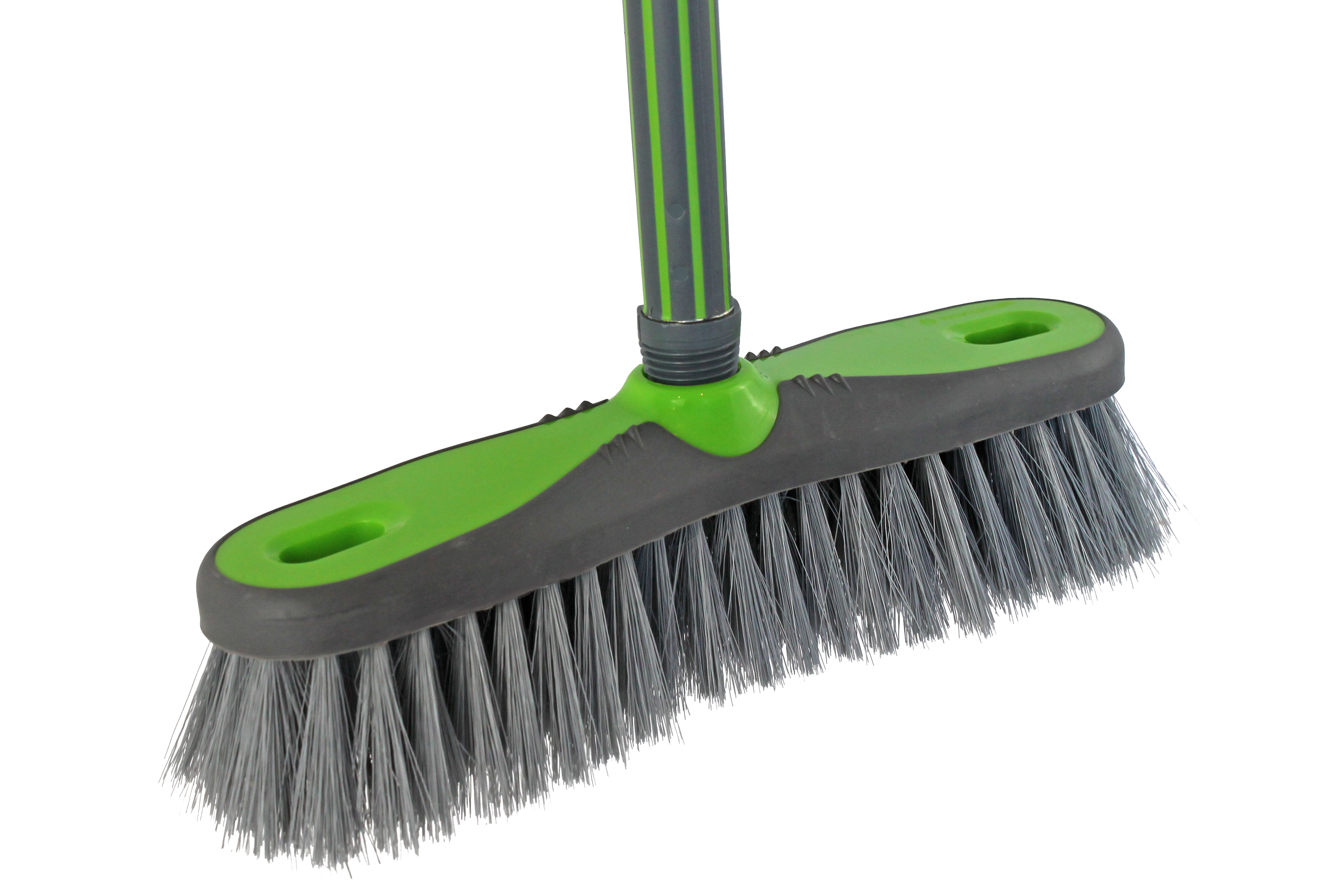 Bürstenmann Zimmerbesen mit Stiel, grün/anthrazit