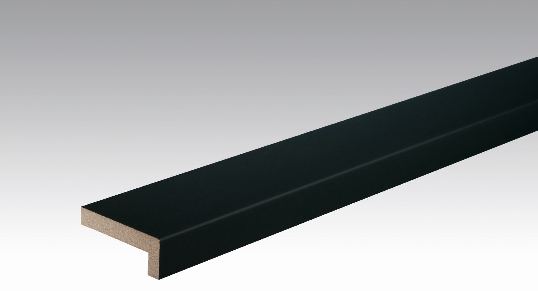 Moderna Winkelabdeckleiste schwarz, 2380 x 22 x 60 mm