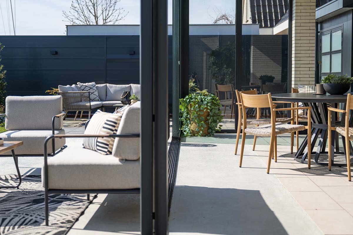 Garden Impressions Lounge-Set Lisboa 4-Teilig, sand/teak Look