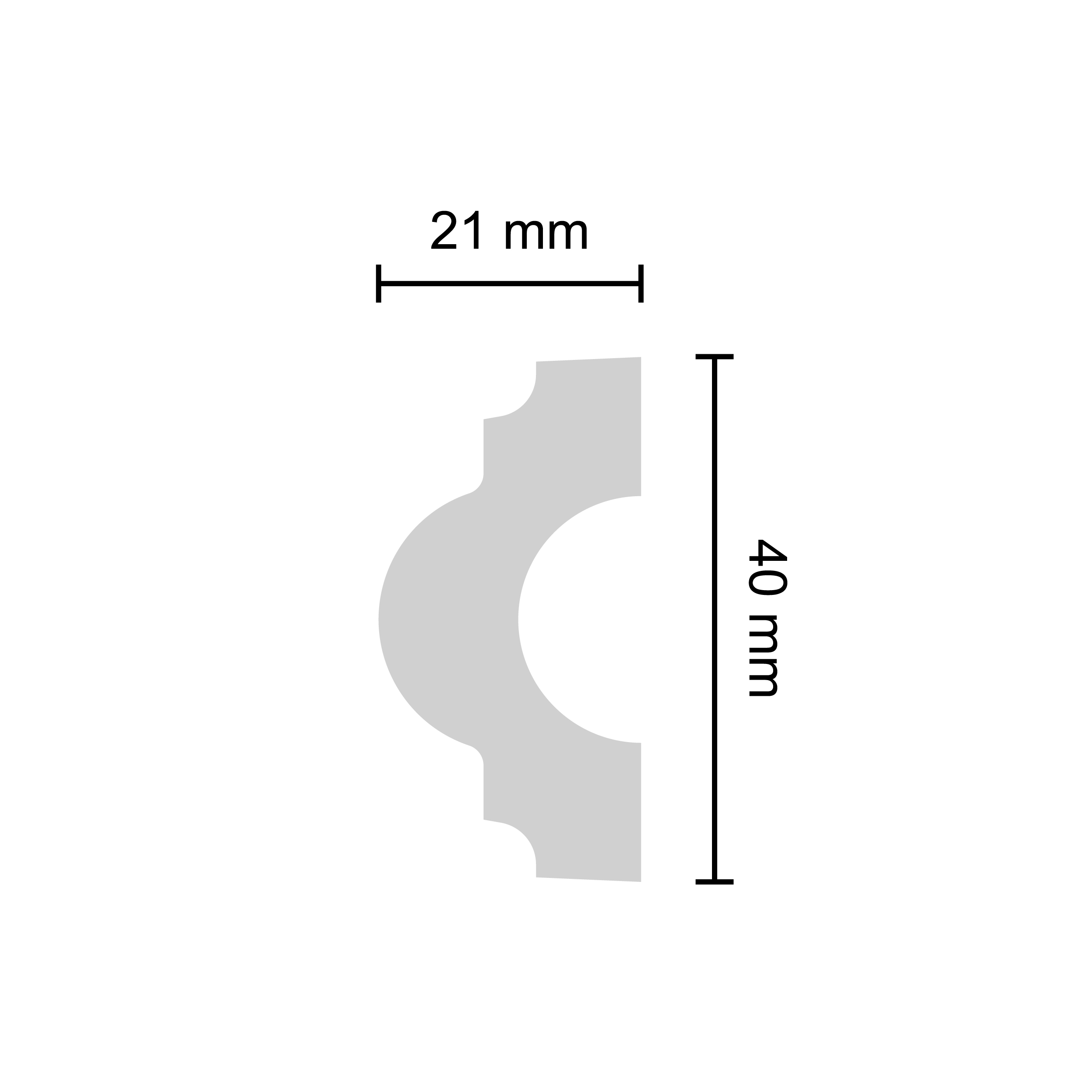 Decosa Flachprofil "Rike", selbstklebend, 1 x 1,5 m Decosa Flachprofil "Rike", selbstklebend, 1 x 1,5 m