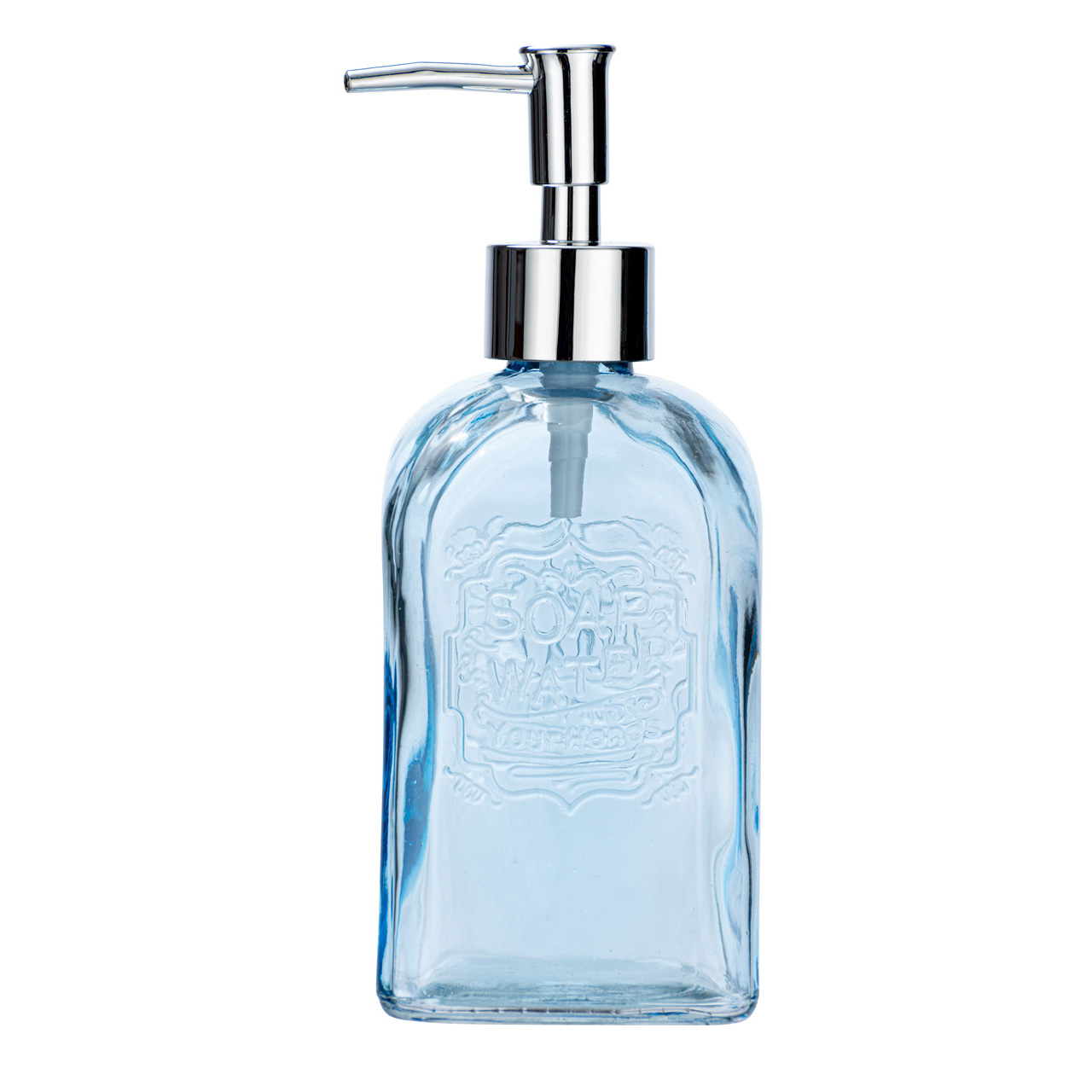 733811-Seifenspender-Mod-Vetro-eckig-blau_FS_03 WENKO SEIFENSPENDER VETRO ECKIG BLAU