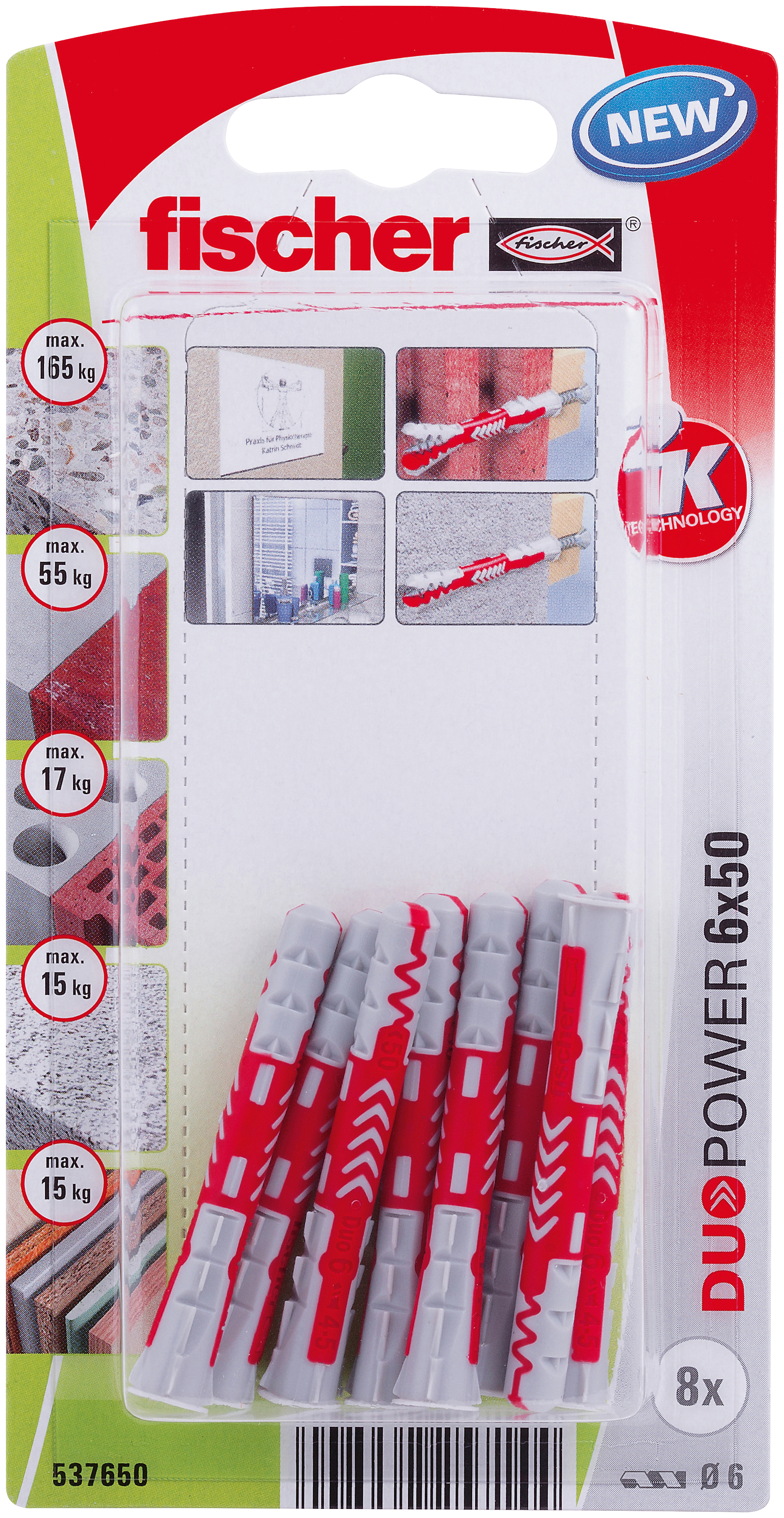 fischer DuoPower Universaldübel 6 x 50 K (8) fischer DuoPower Universaldübel 6 x 50 K (8)