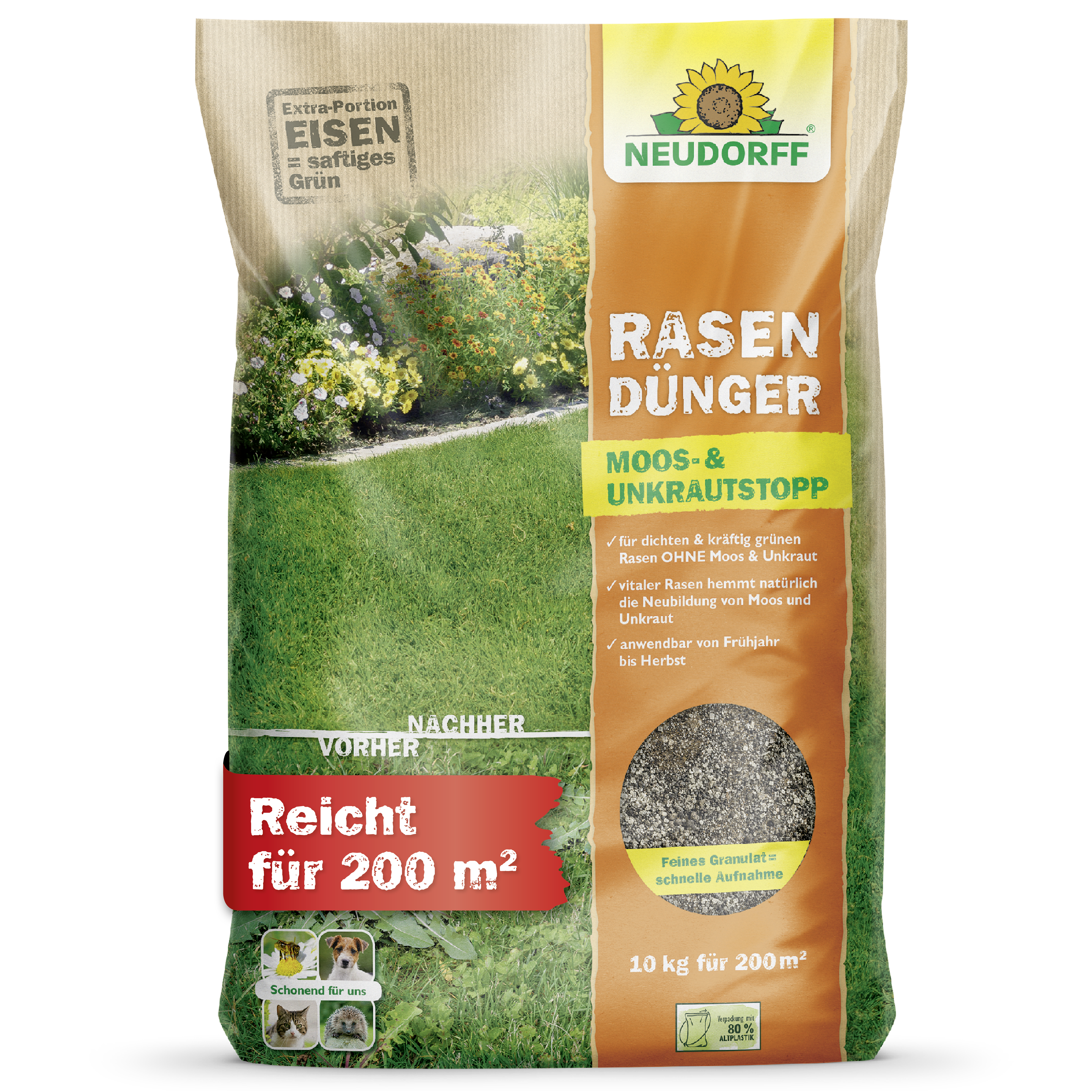 Neudorff RasenDünger Moos- & Unkrautstopp 