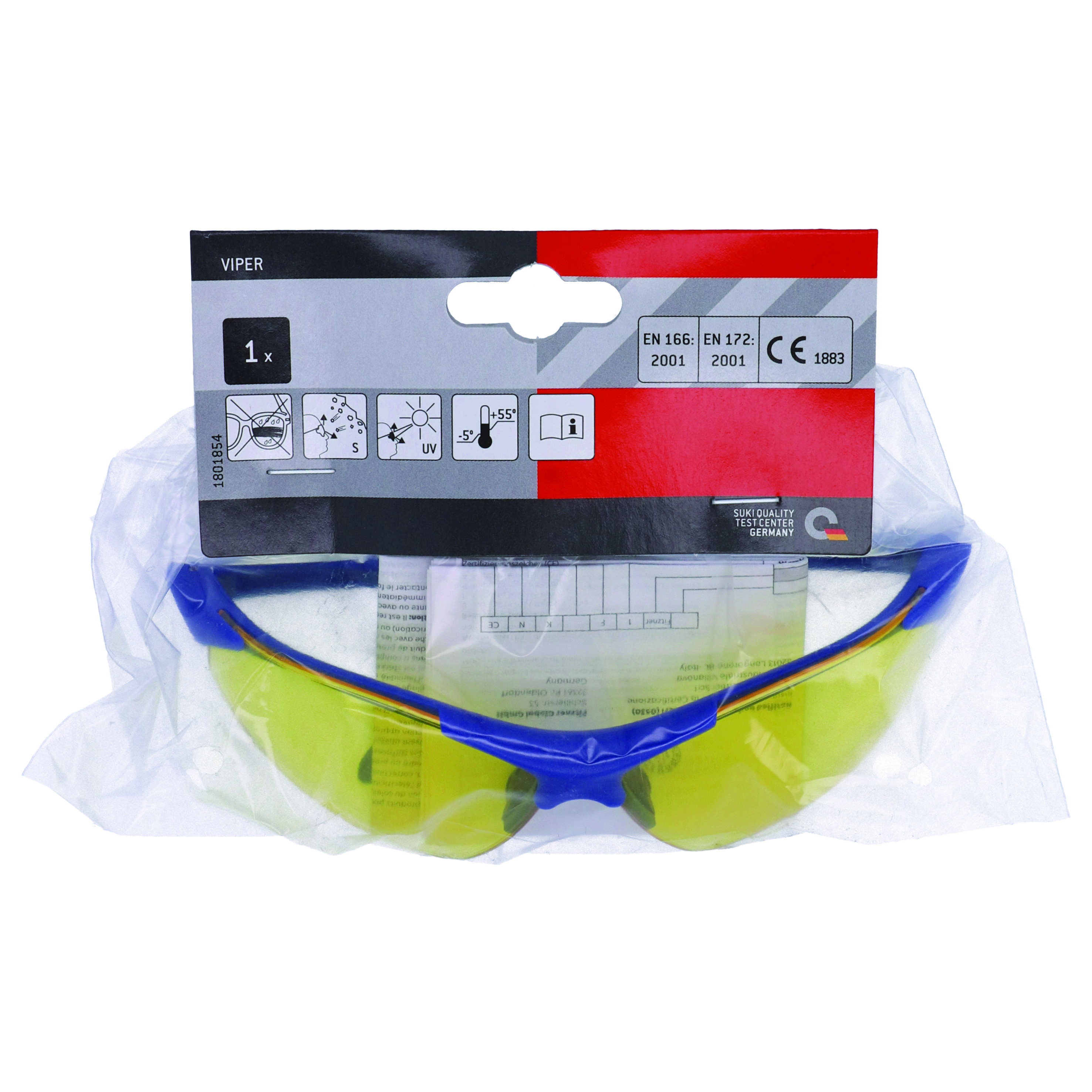 Suki Schutzbrille, gelb getönt Suki Schutzbrille, gelb getönt