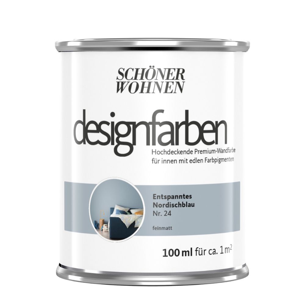 Schöner Wohnen Designfarbe, entspanntes nordischblau, 100 ml