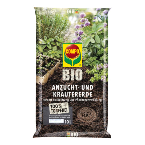 Compo Bio Anzucht- und Kräutererde torffrei, 10L