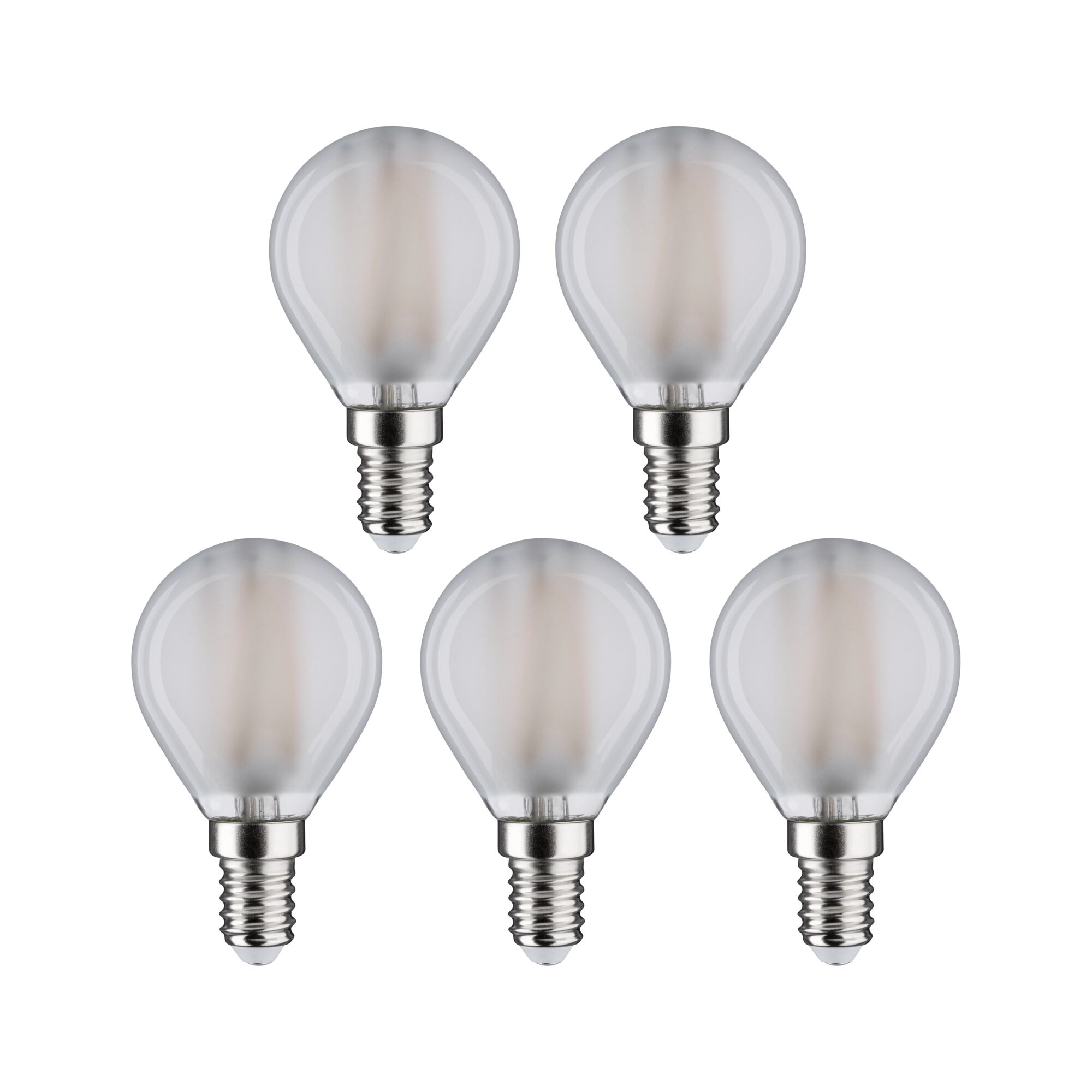 Paulmann LED 5er Pack Tropfen E14, 470lm, 4000K, matt, 230V