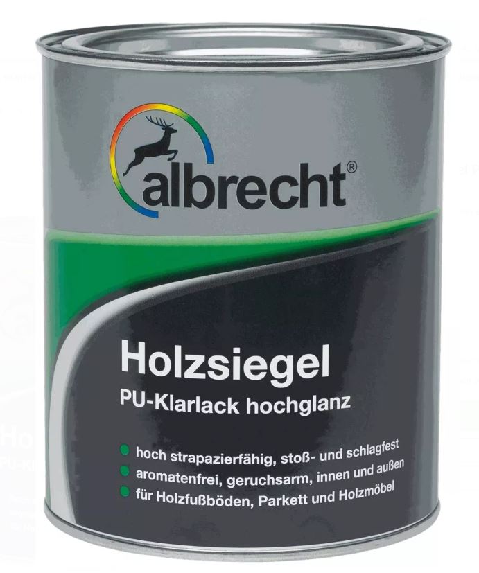 Albrecht Holzsiegel Hochglanz, farblos, 2,5 l