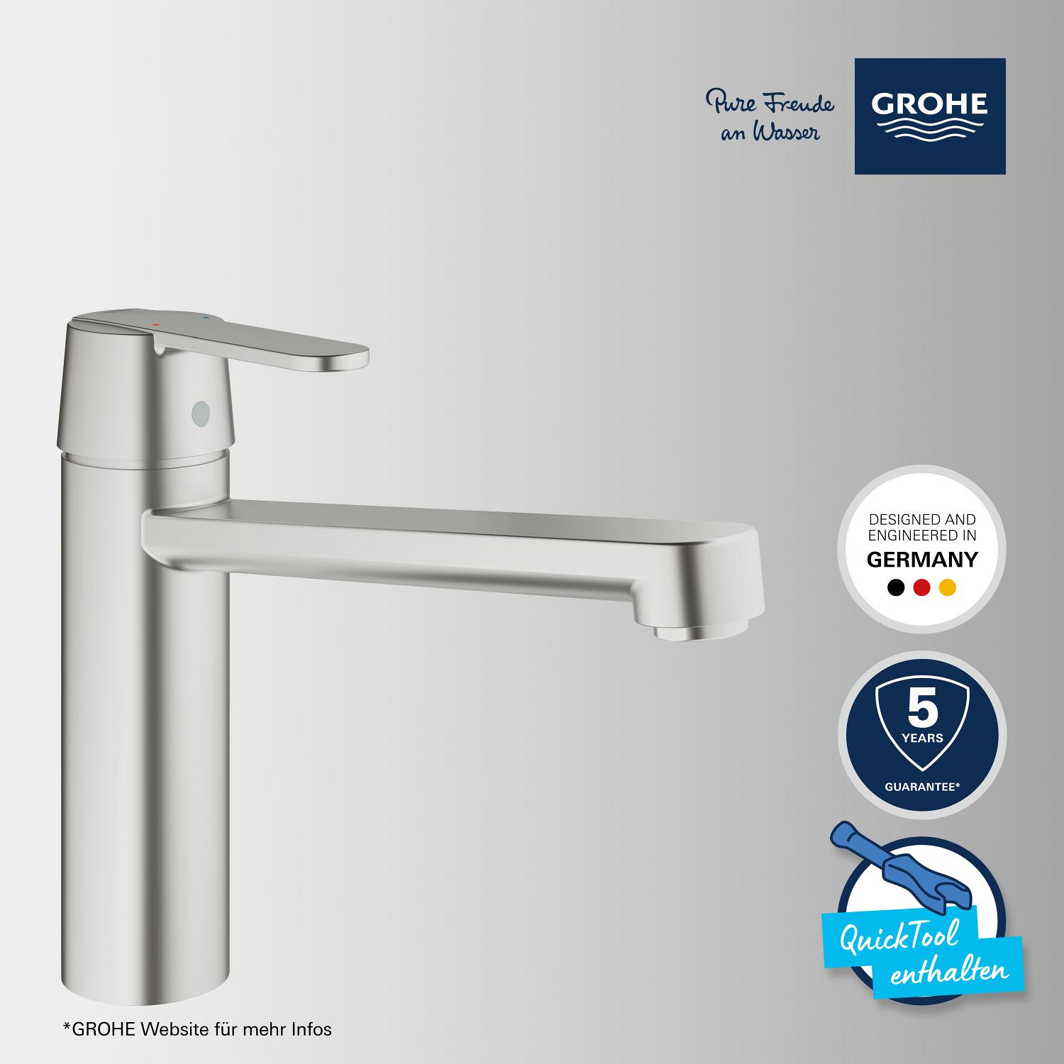 Grohe Get Einhand-Spültischbatterie, 1/2"