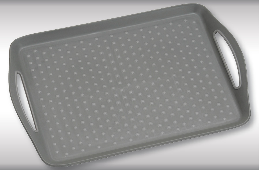 Kesper Serviertablett, rutschfest, PP-Kunststoff, grau Kesper Serviertablett, rutschfest, PP-Kunststoff, grau