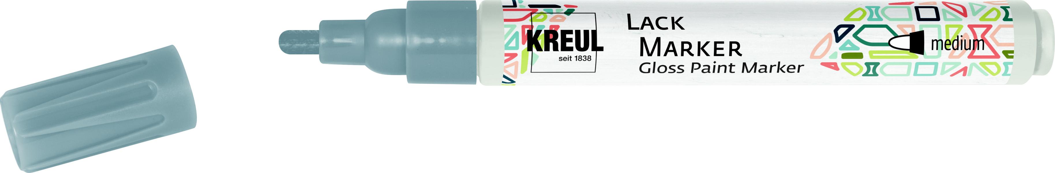 LACKMALSTIFT MEDIUM 2-4MM SILBER   KREUL