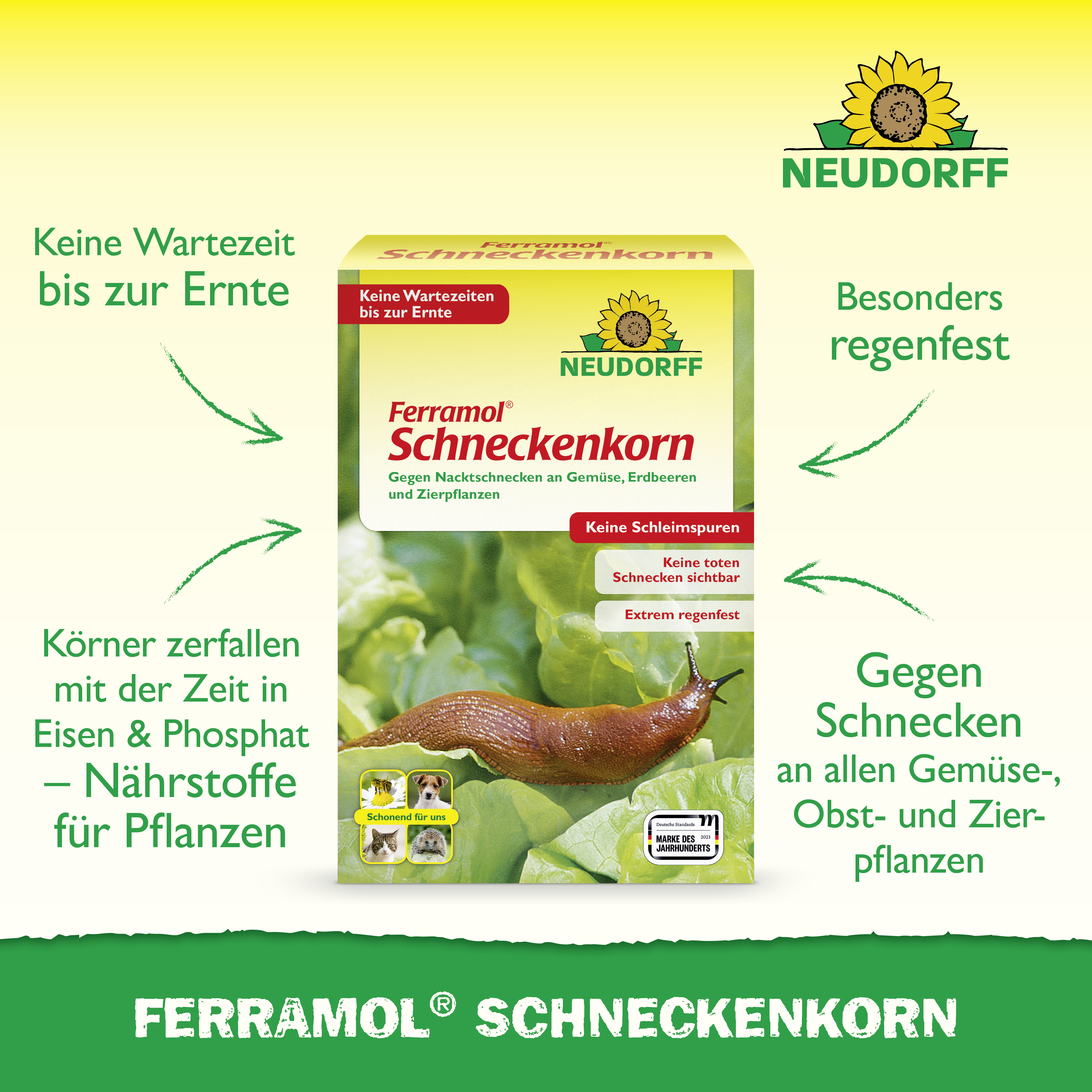 Neudorff Ferramol Schneckenkorn, 2 kg