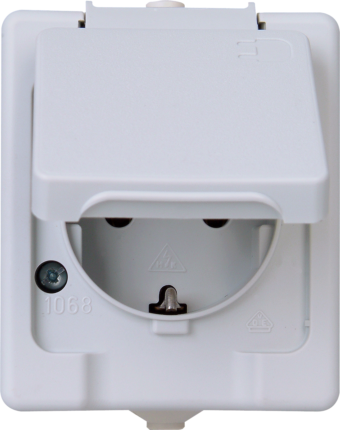 Kopp AP-FR Steckdose, 1-fach, lichtgrau  Kopp AP-FR Steckdose, 1-fach, lichtgrau