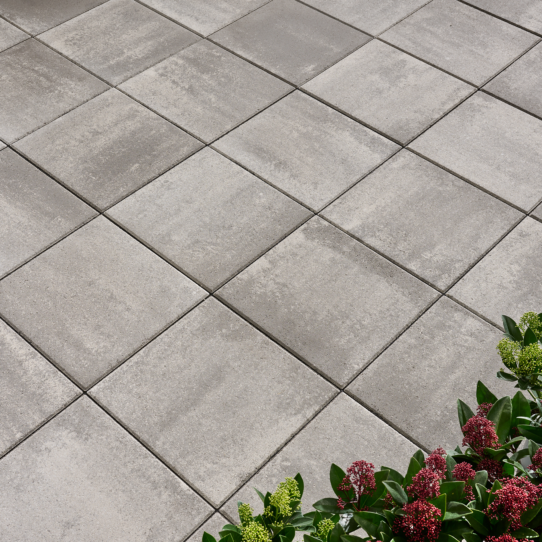 Kann Platte Catania 40 x 40 x 5 cm, grau-alpin