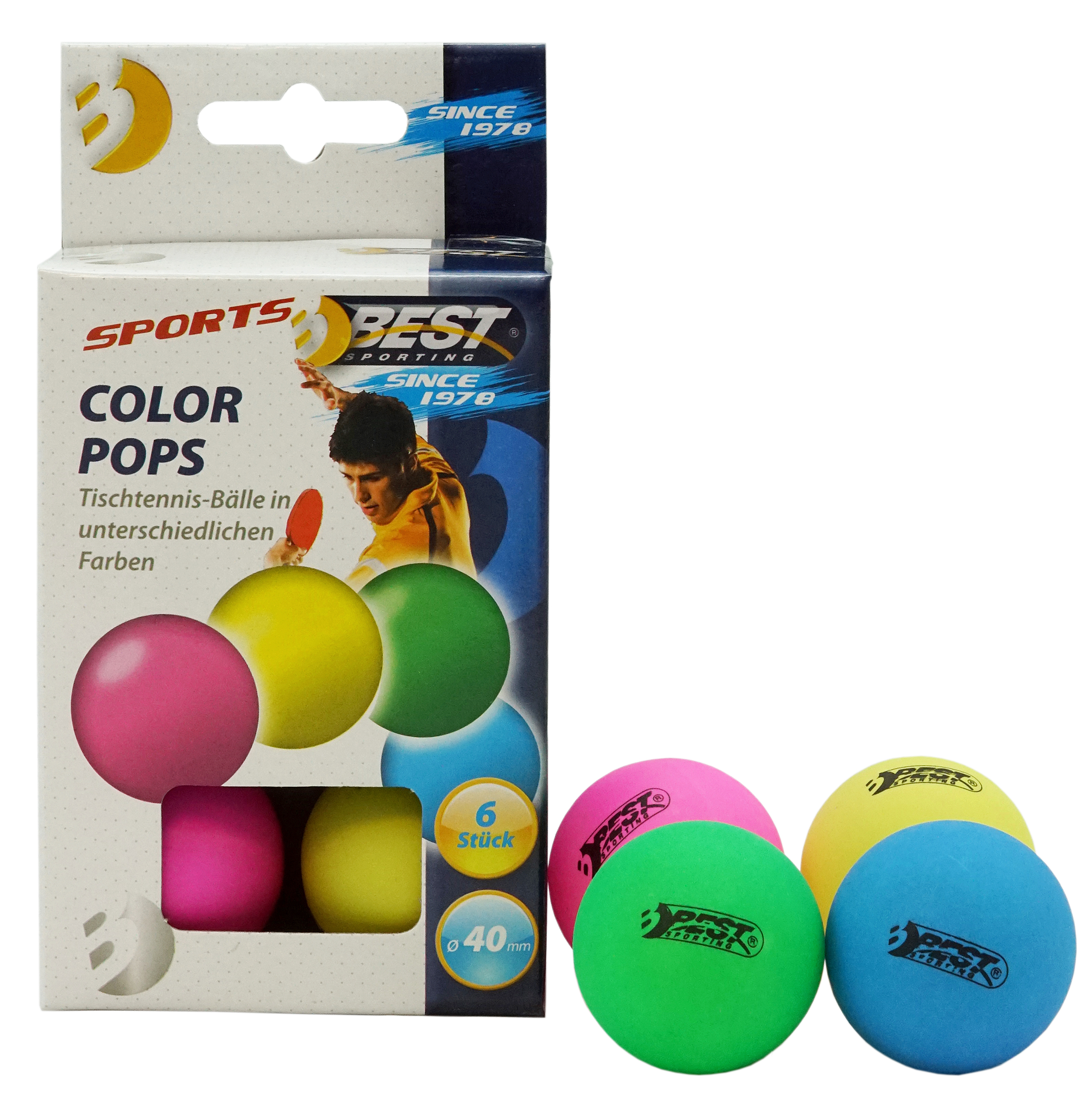 Best Tischtennisbälle, Color Pops