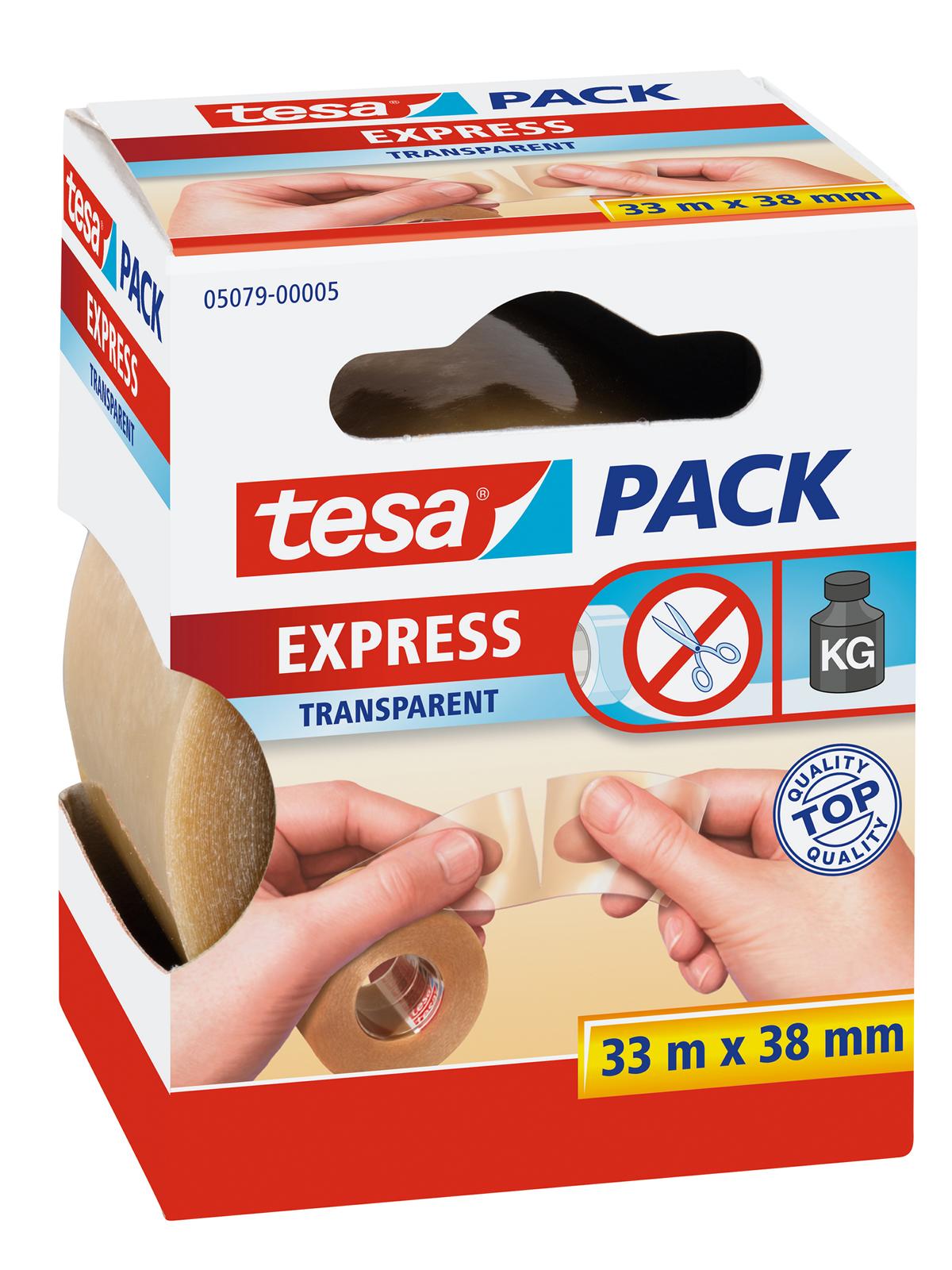 tesa Express tesapack, transparent, 33 m