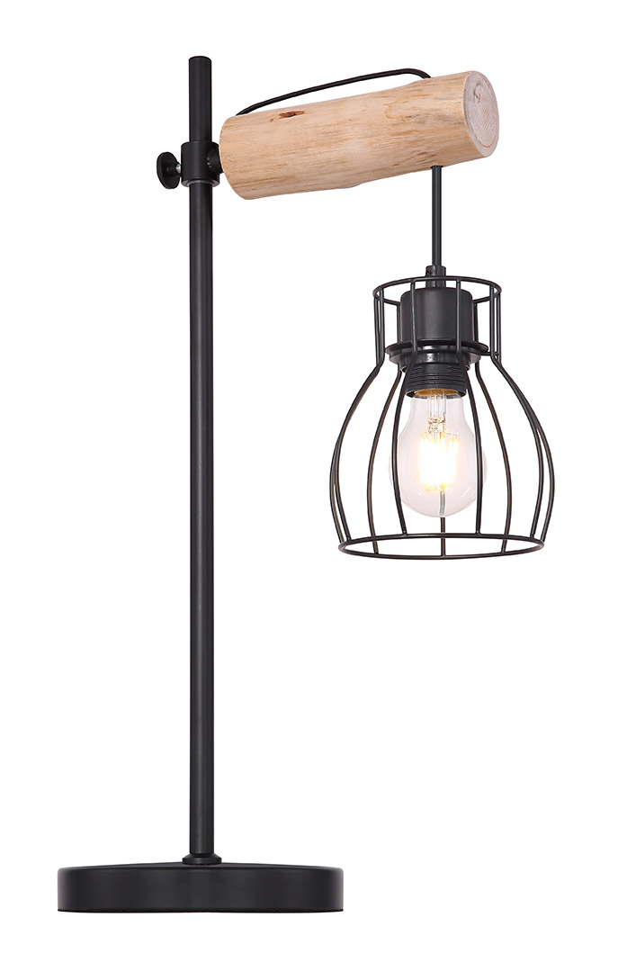 Globo Tischleuchte Metall/Holz