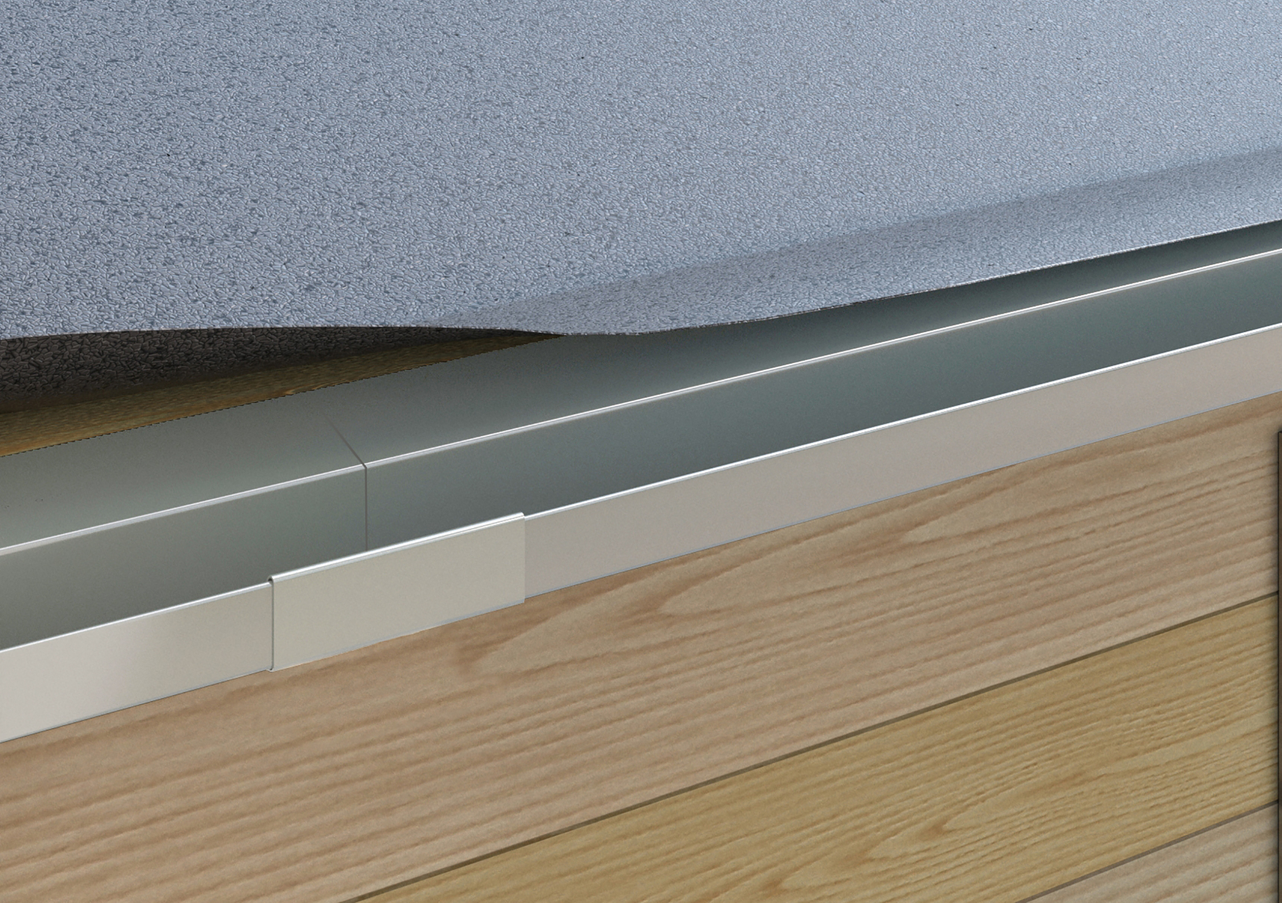 Sarei Verbinder für SDF-Kastenrinne "piccolo", Alu-natur, RG 70